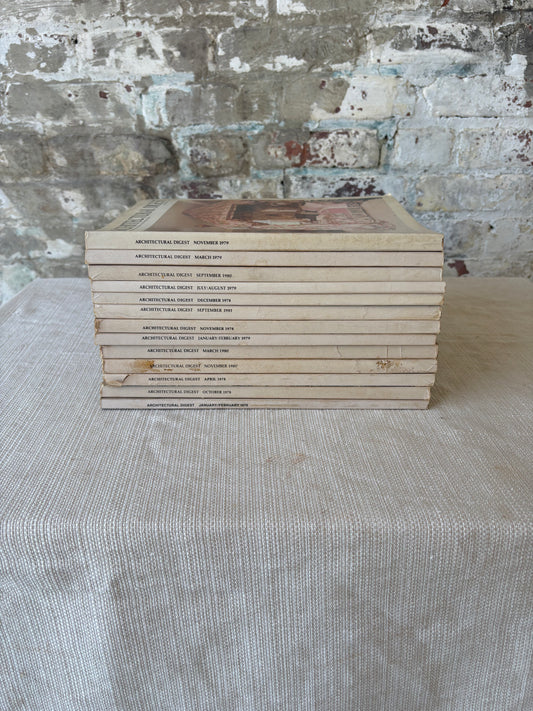 Vintage Architectural Digest Magazine Collection from the Estate of the Heiress to Macy’s