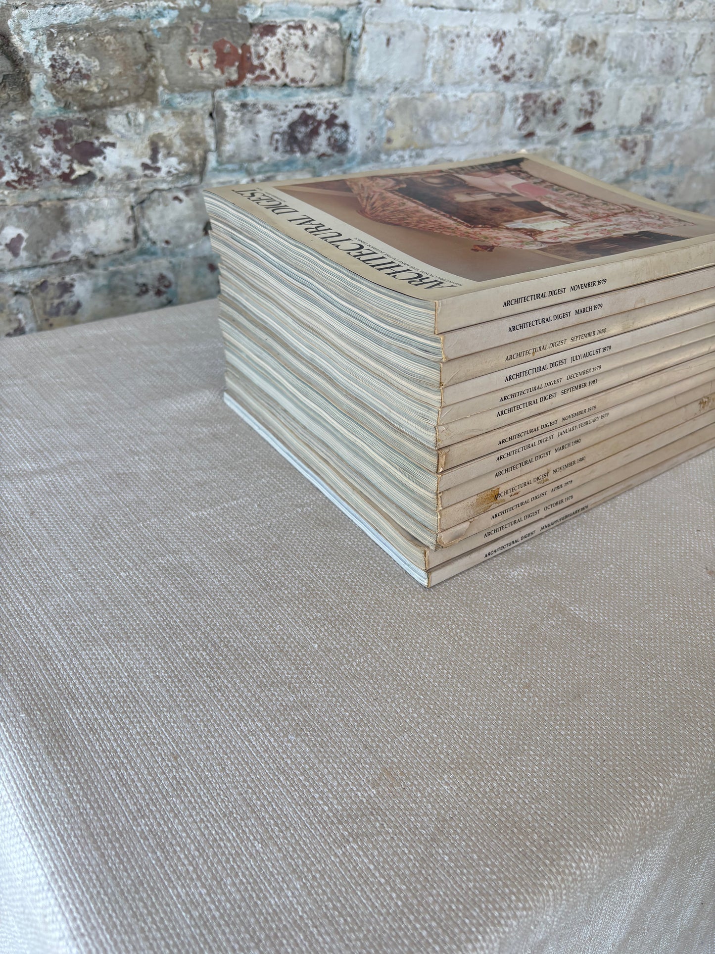 Vintage Architectural Digest Magazine Collection from the Estate of the Heiress to Macy’s