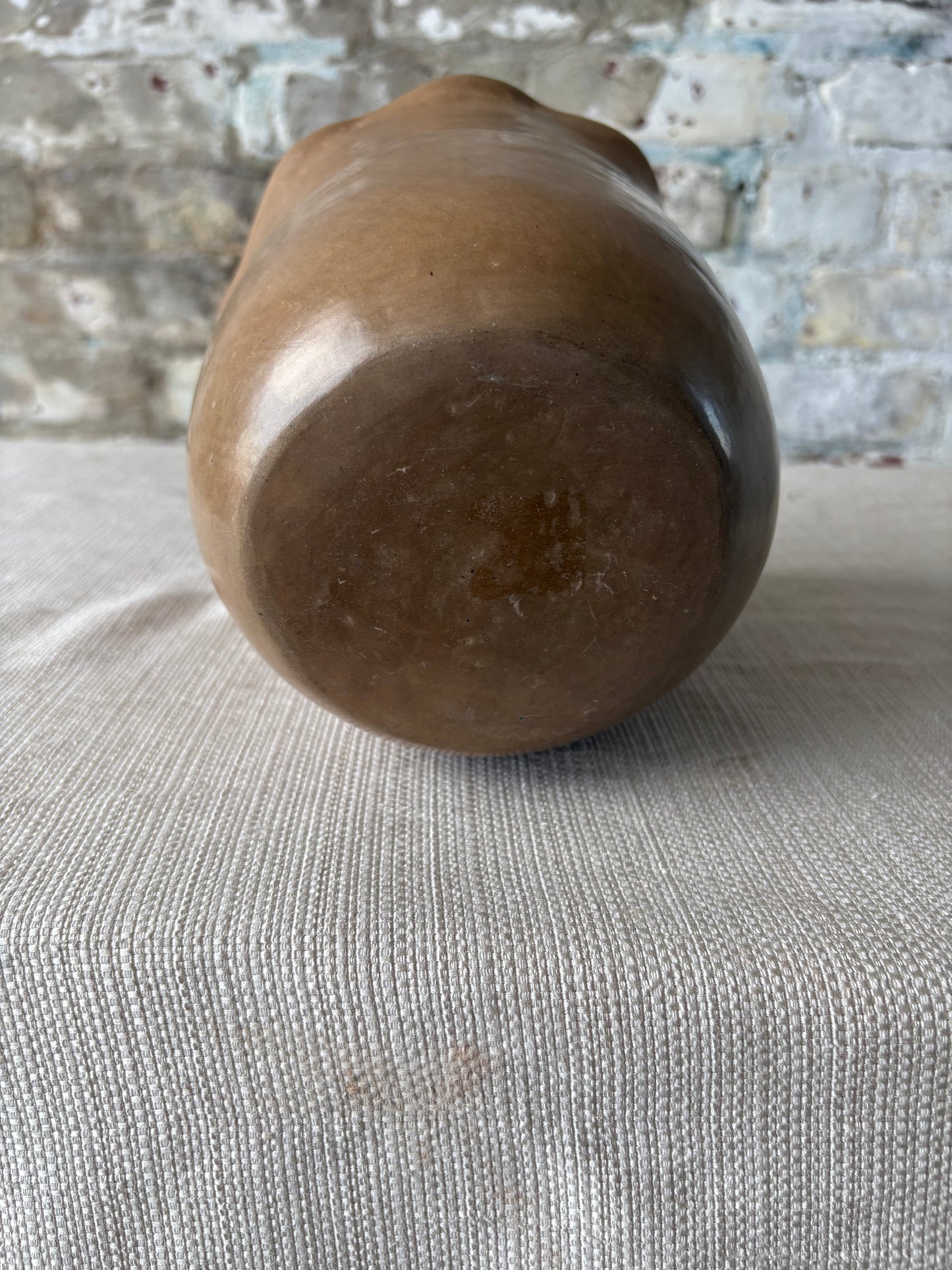 Puebla Pottery Large Ruffled Vase (Natural)