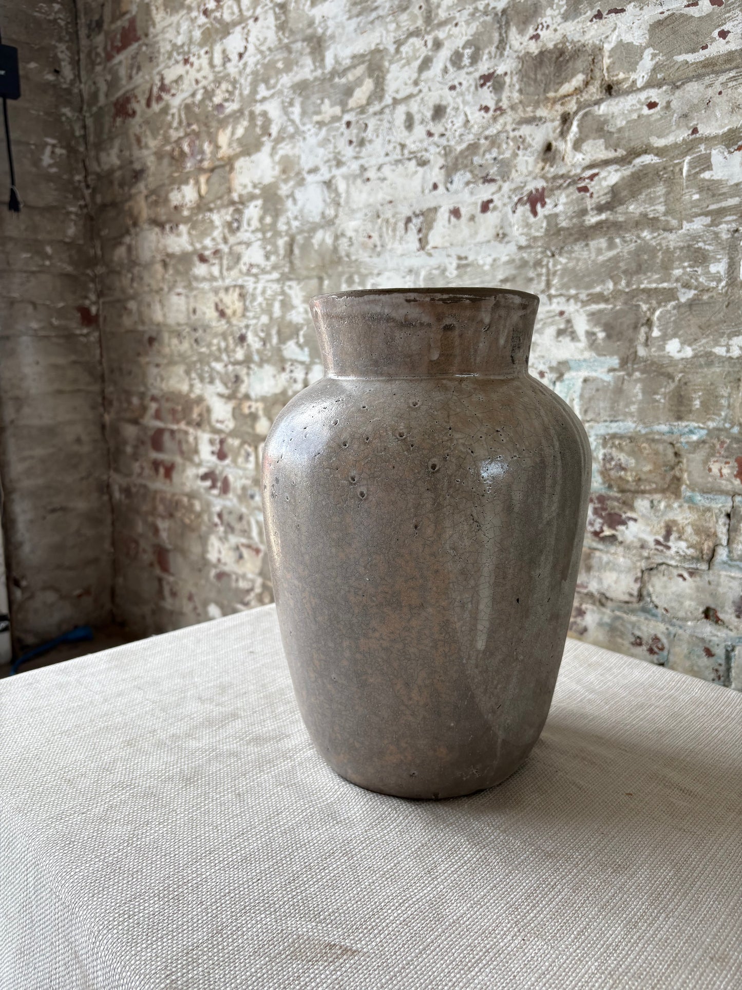 Oaxaca Tibon Glaze Vase / Handcrafted Artisan Ceramic Vessel