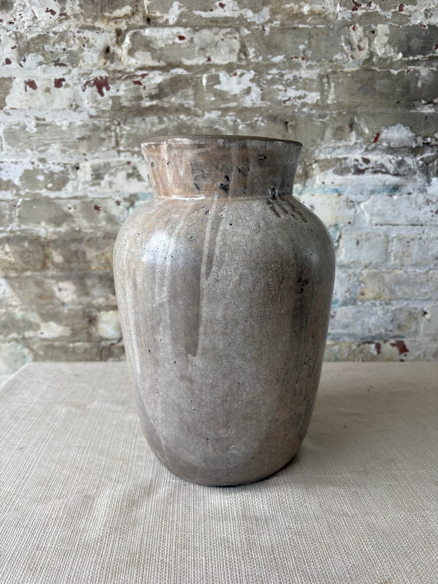 Oaxaca Tibon Glaze Vase / Handcrafted Artisan Ceramic Vessel
