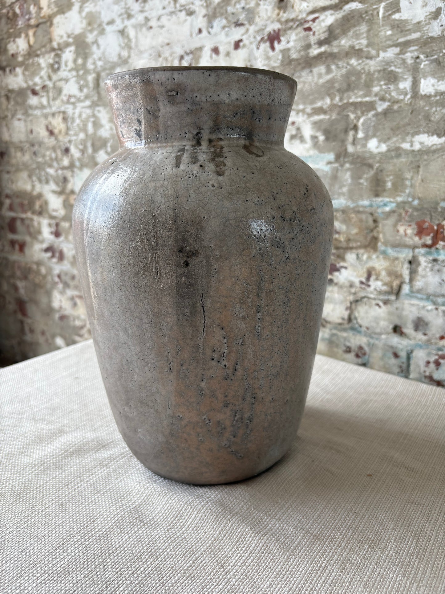 Oaxaca Tibon Glaze Vase / Handcrafted Artisan Ceramic Vessel