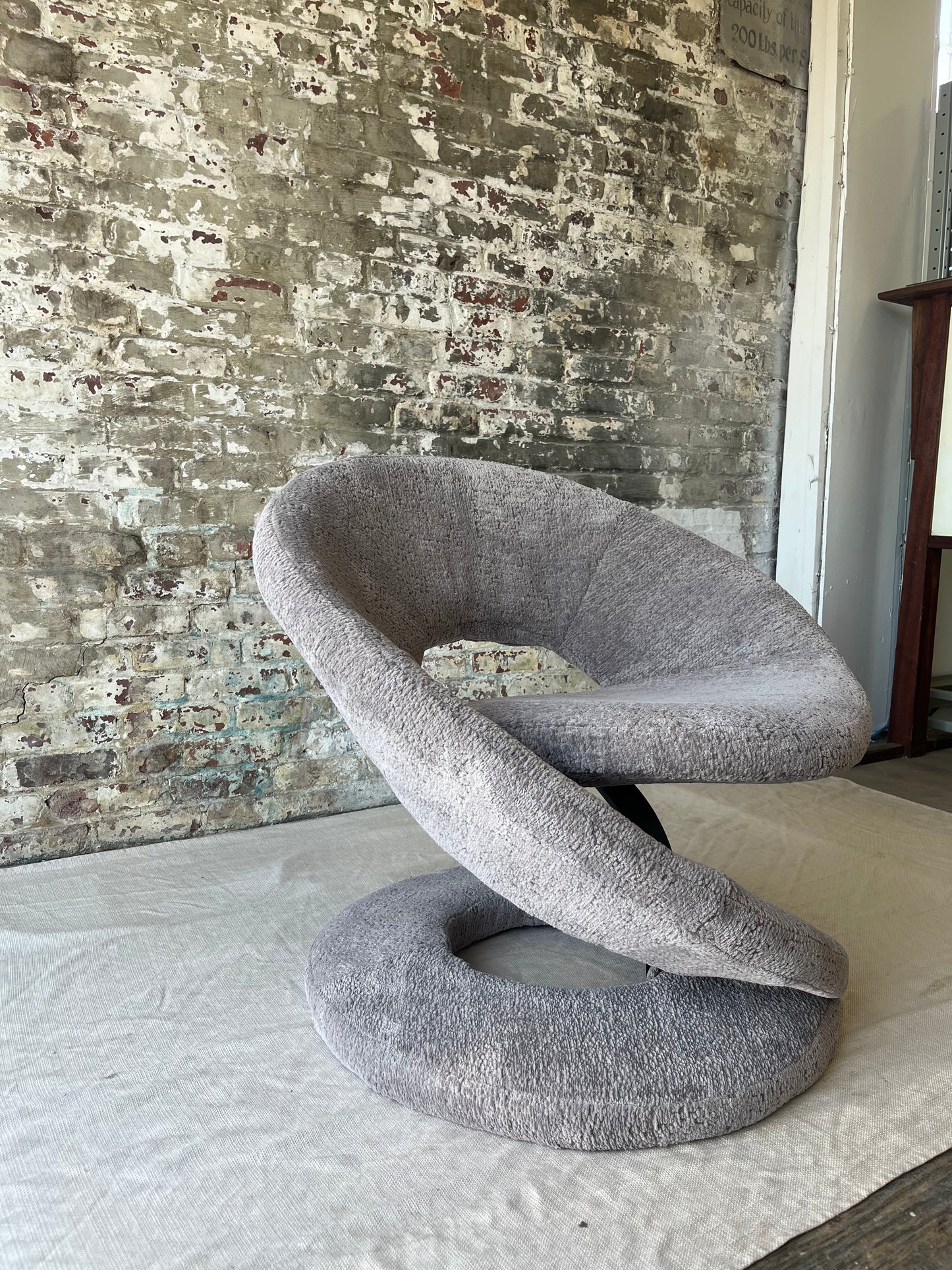 Louis Durrot Style Spiral Ribbon Chair