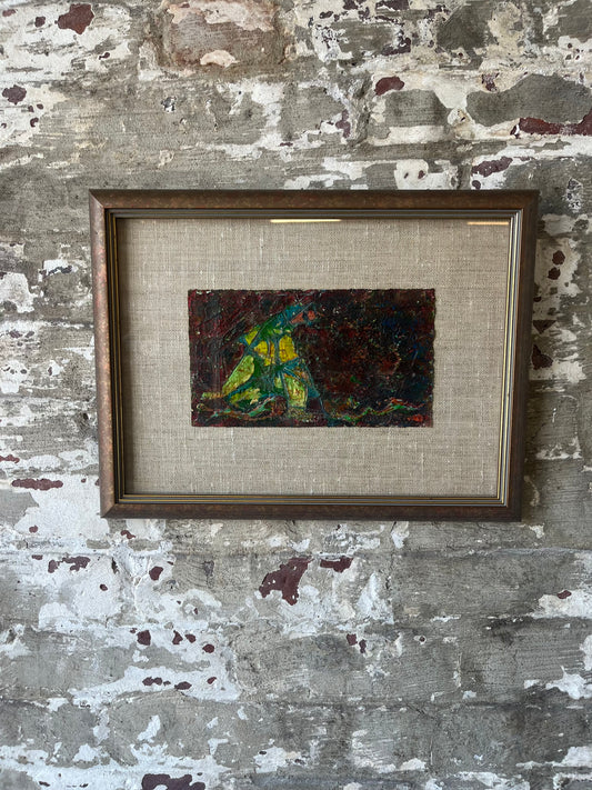 Abstract Art on linen Matte Frame