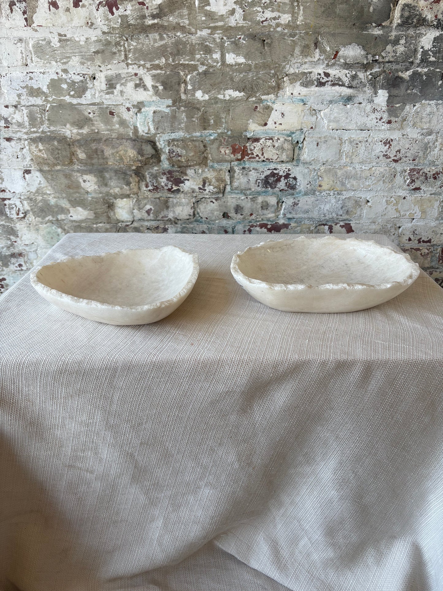 Raw Edge White Onyx Bowl [2 available]
