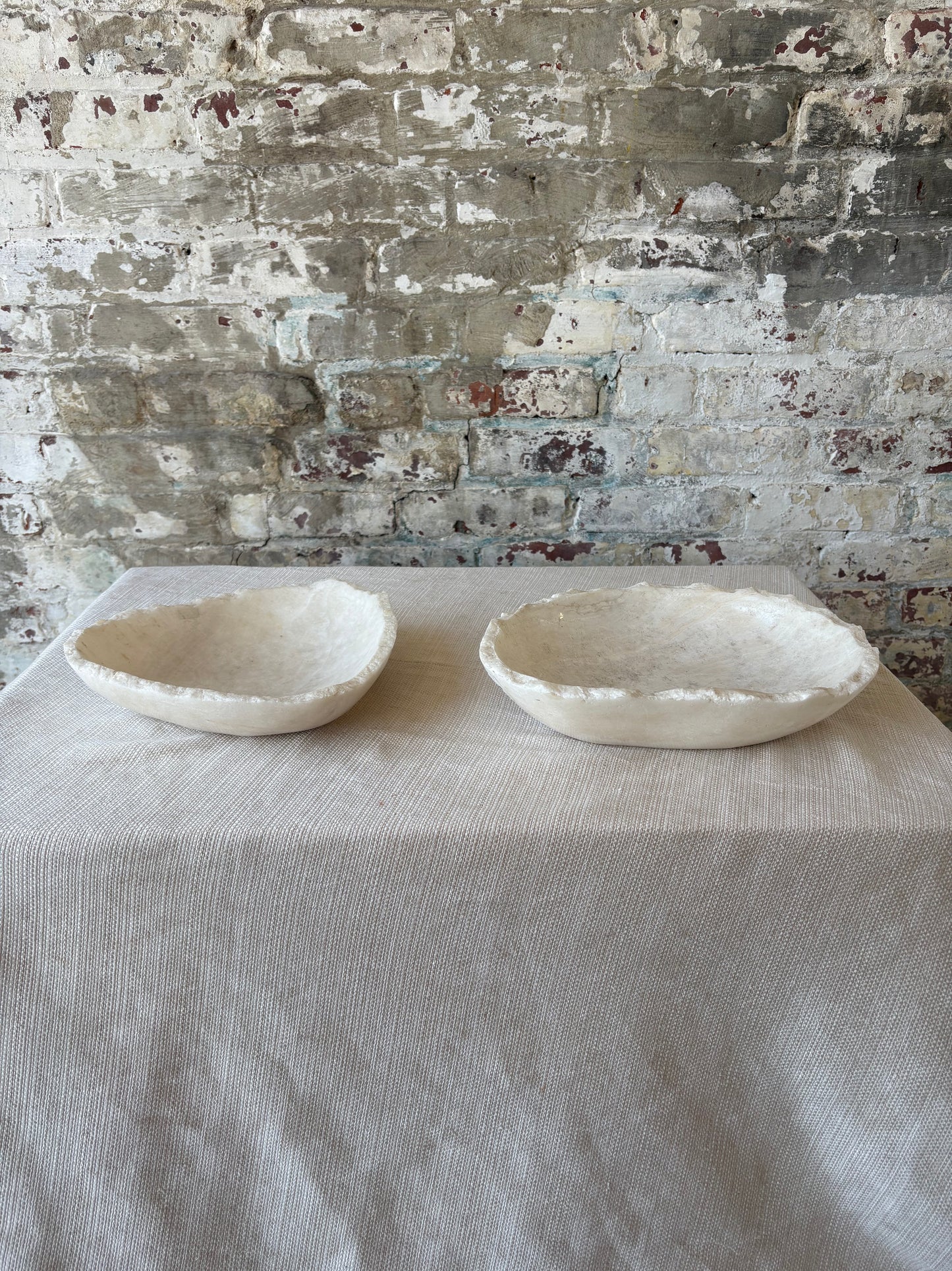 Raw Edge White Onyx Bowl [2 available]