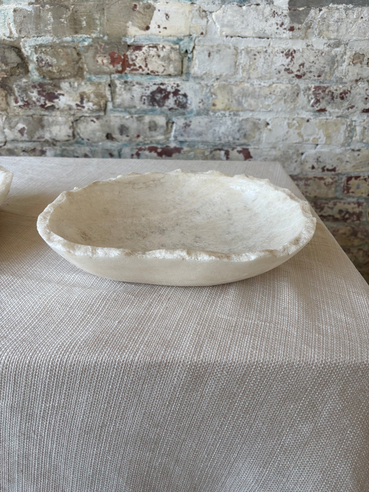 Raw Edge White Onyx Bowl [2 available]