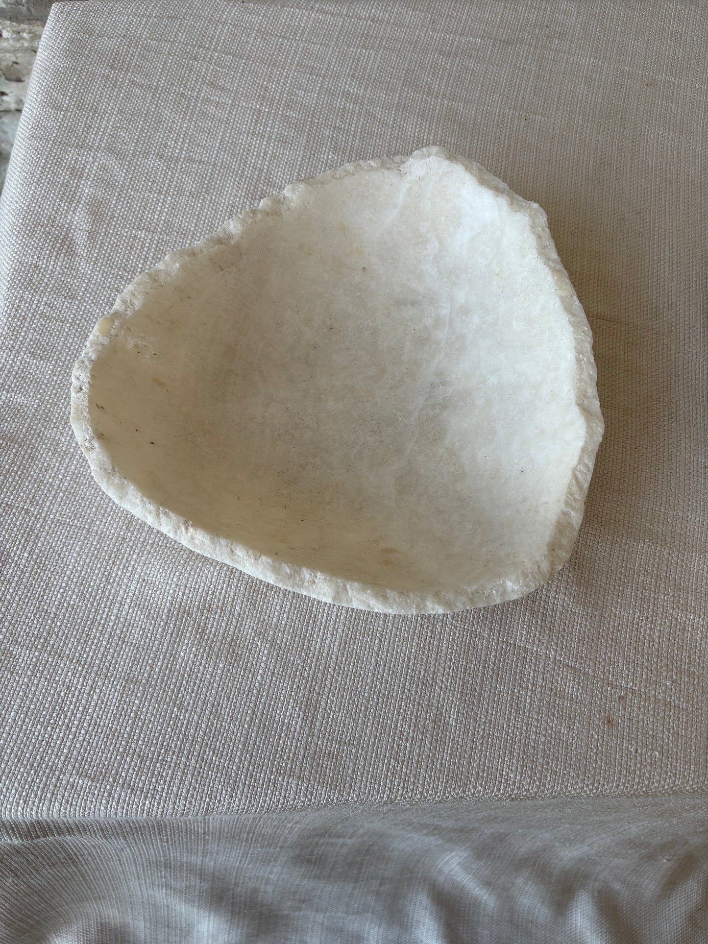 Raw Edge White Onyx Bowl [2 available]