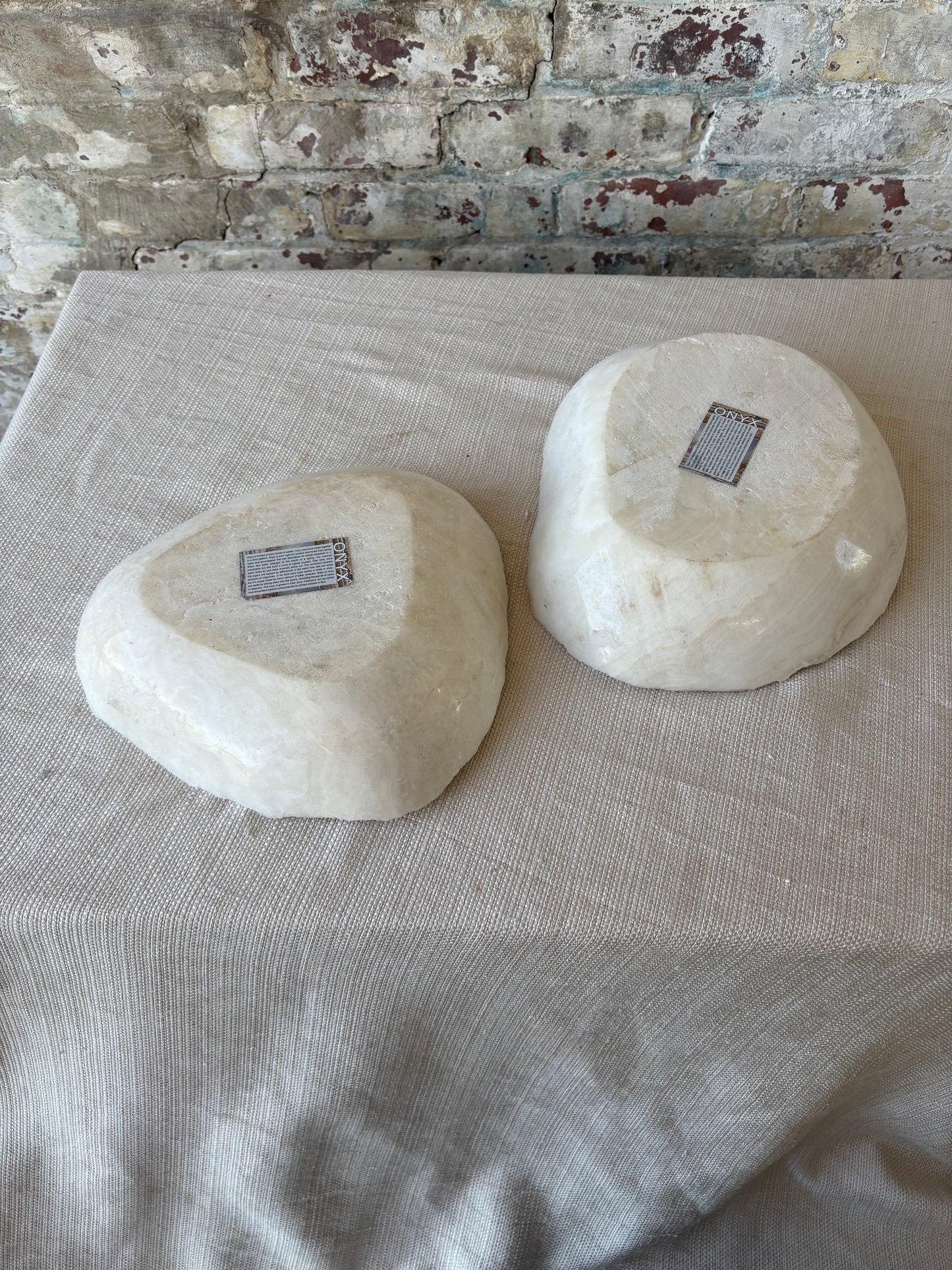 Raw Edge White Onyx Bowl [2 available]