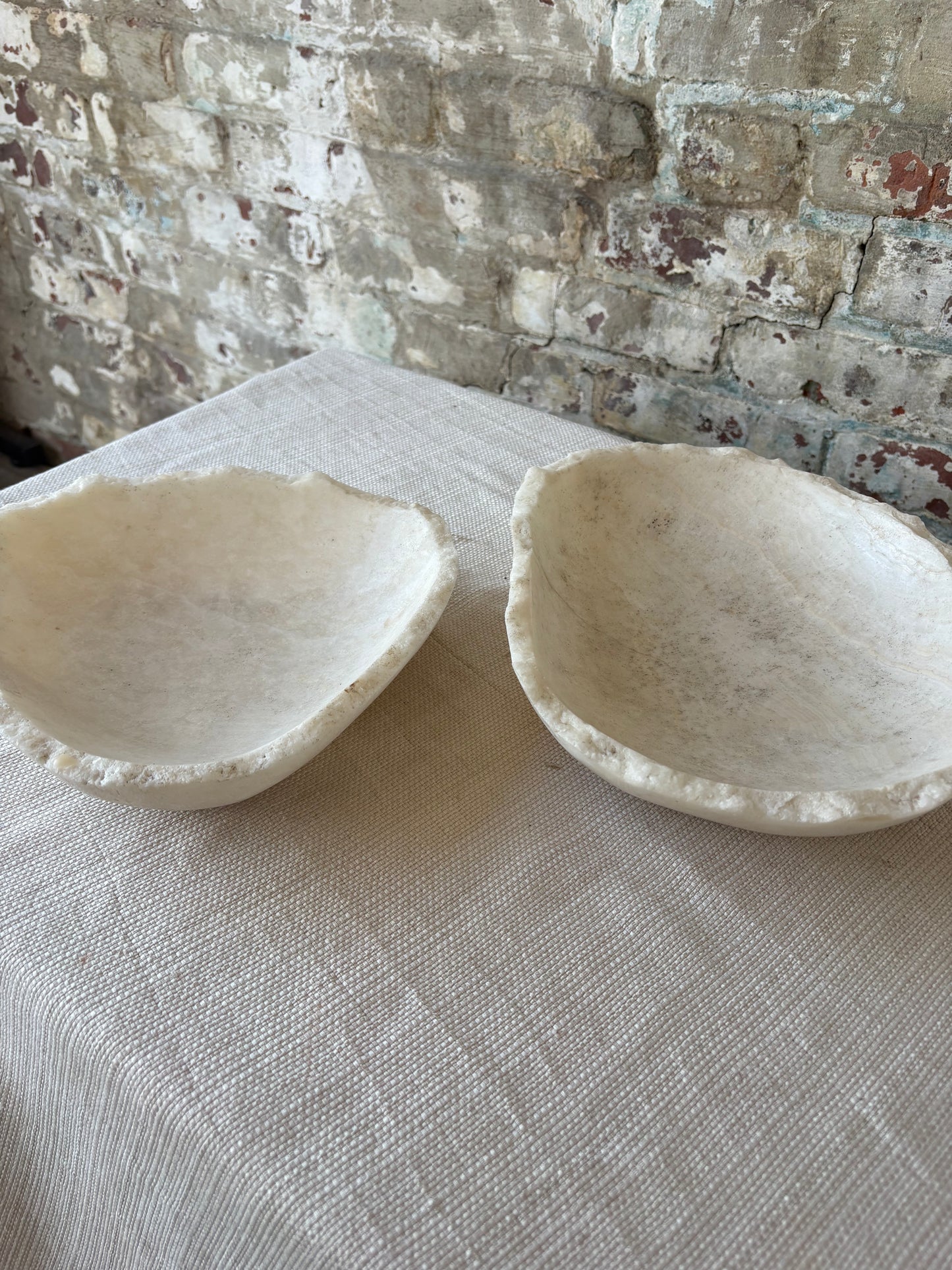 Raw Edge White Onyx Bowl [2 available]