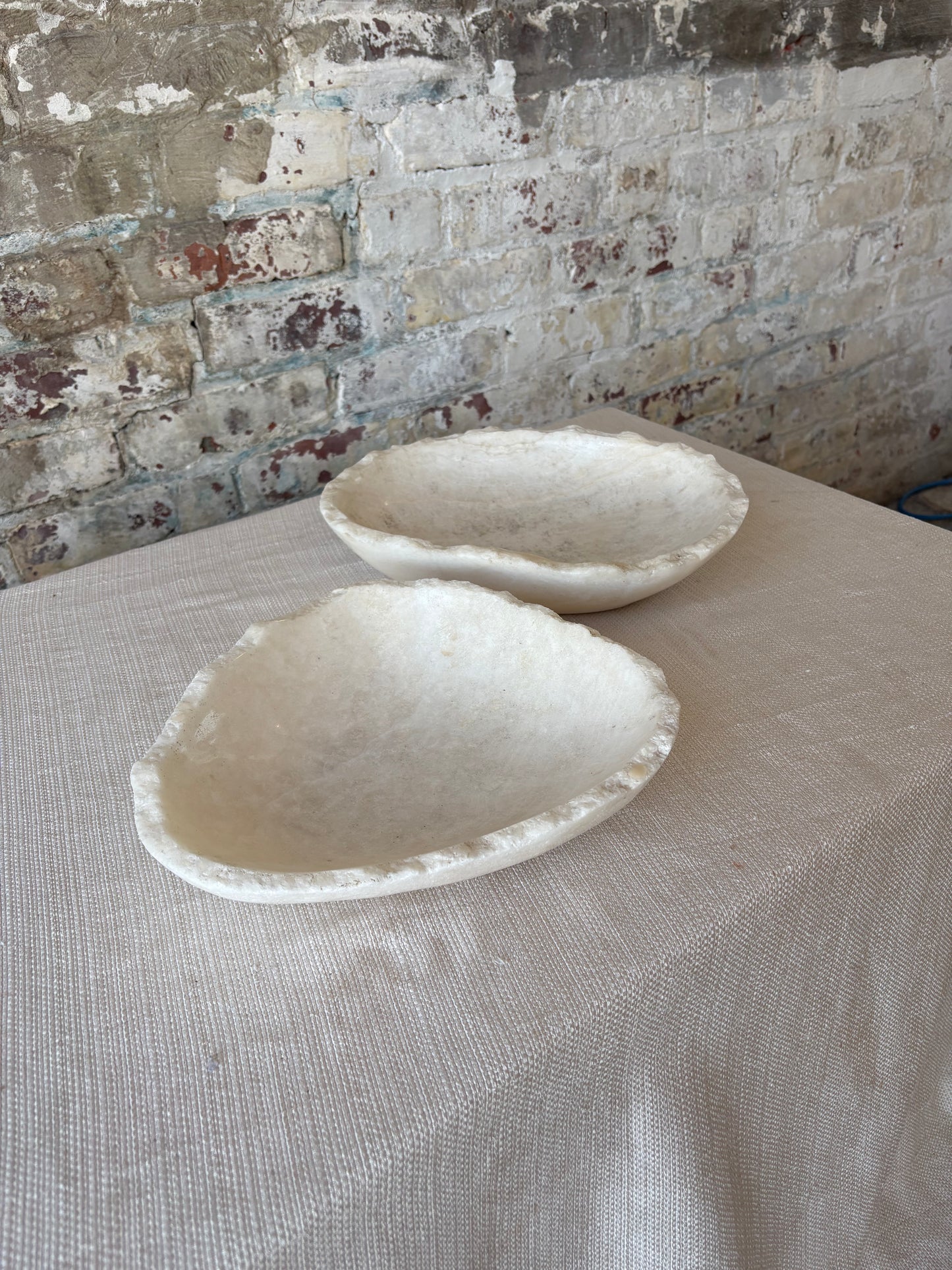 Raw Edge White Onyx Bowl [2 available]