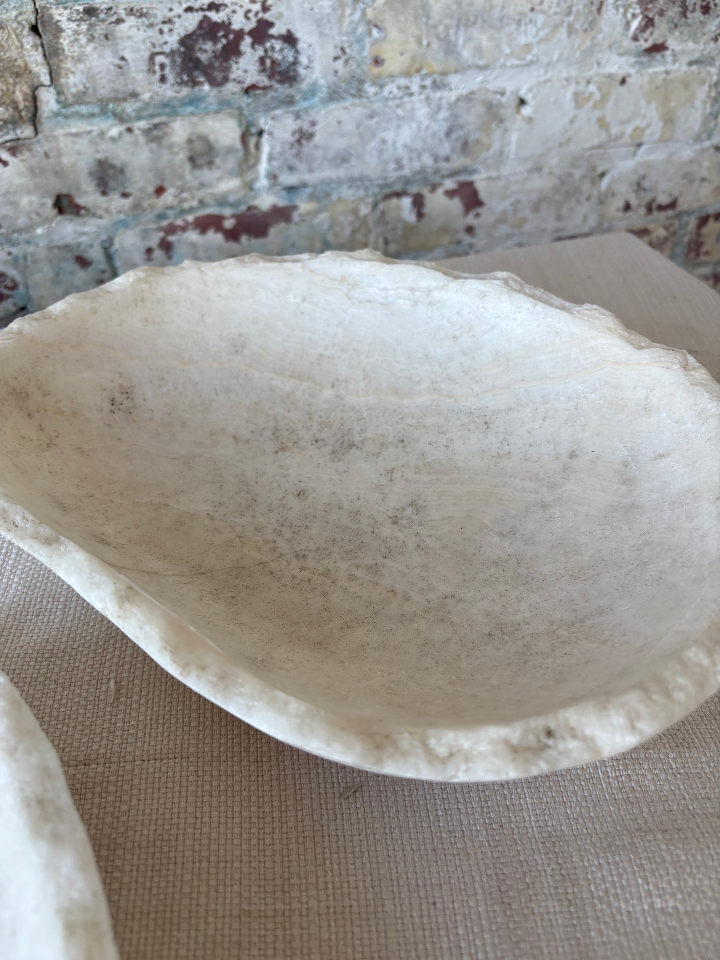 Raw Edge White Onyx Bowl [2 available]