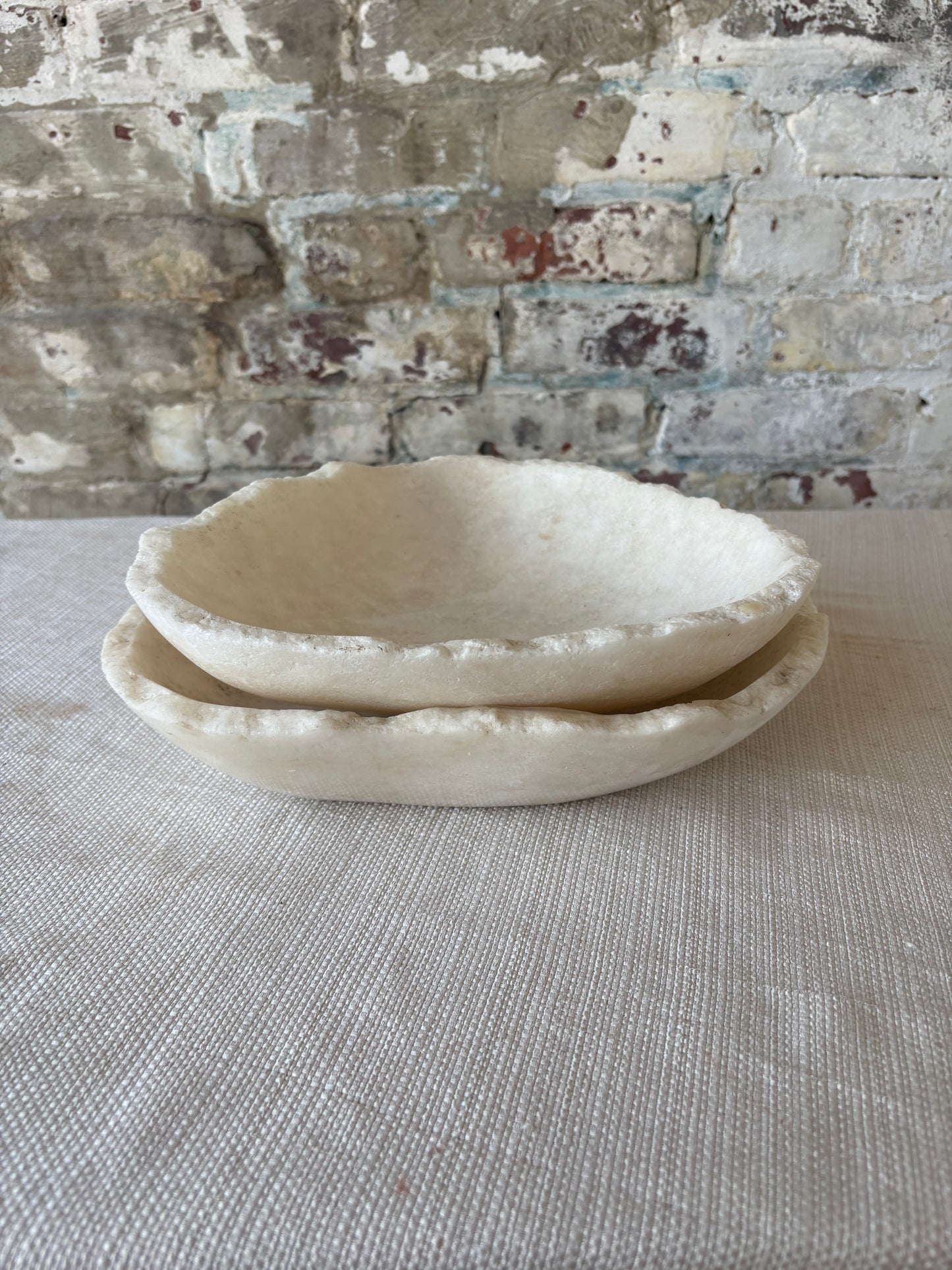 Raw Edge White Onyx Bowl [2 available]