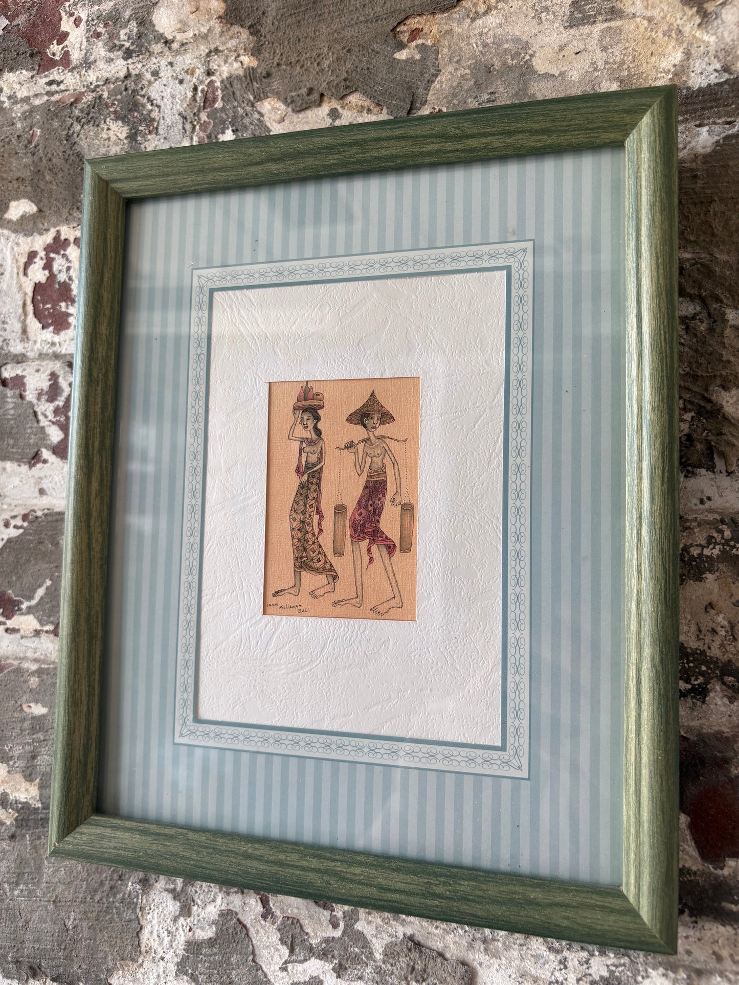 Vintage Framed Indian Miniature Style Prints – Set of 3
