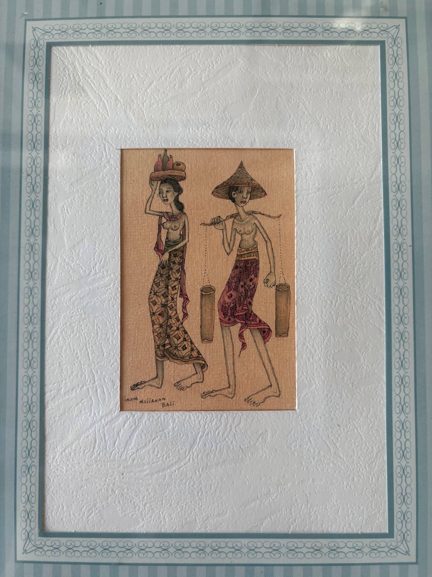 Vintage Framed Indian Miniature Style Prints – Set of 3