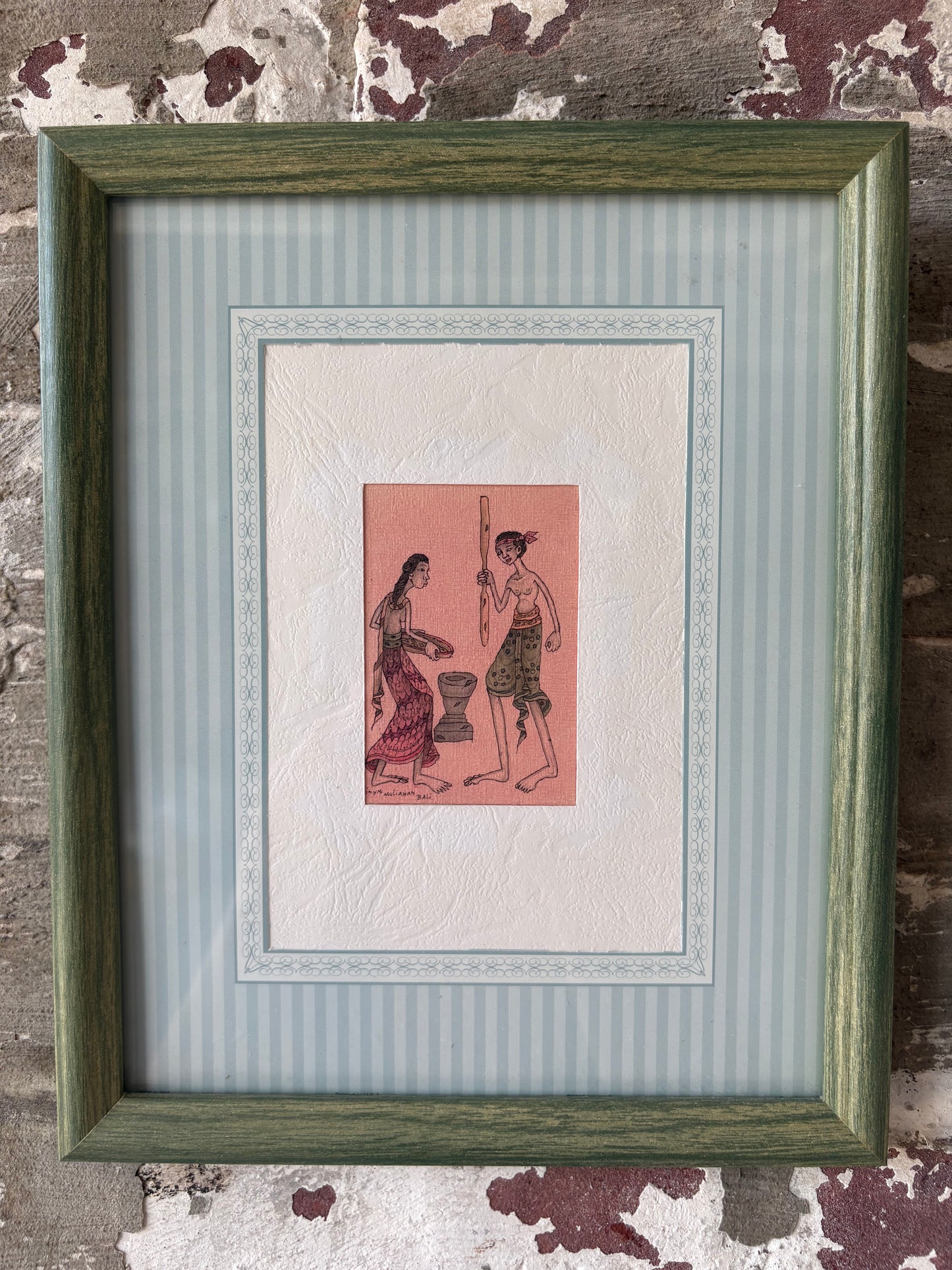 Vintage Framed Indian Miniature Style Prints – Set of 3