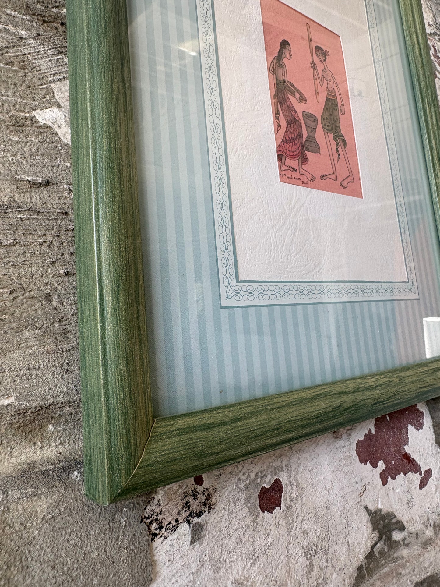 Vintage Framed Indian Miniature Style Prints – Set of 3
