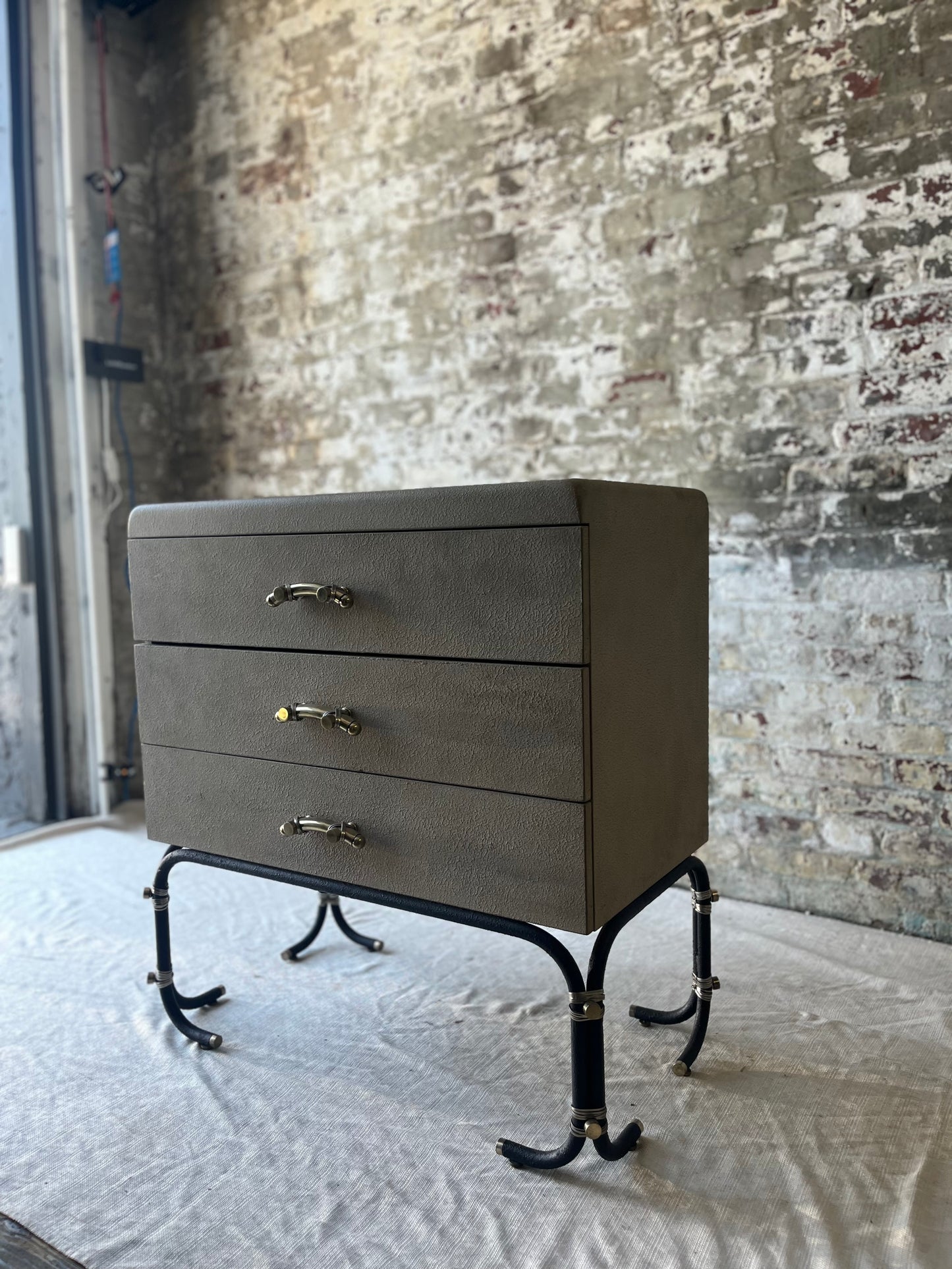 One of A Kind Painted Side Table