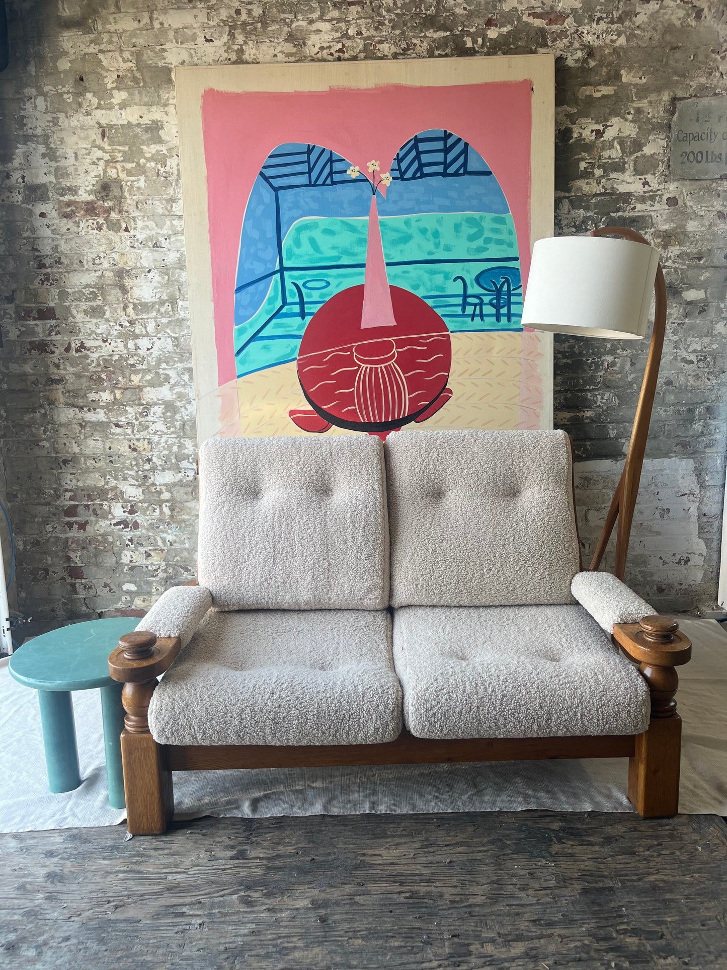 MCM Boucle Love Seat