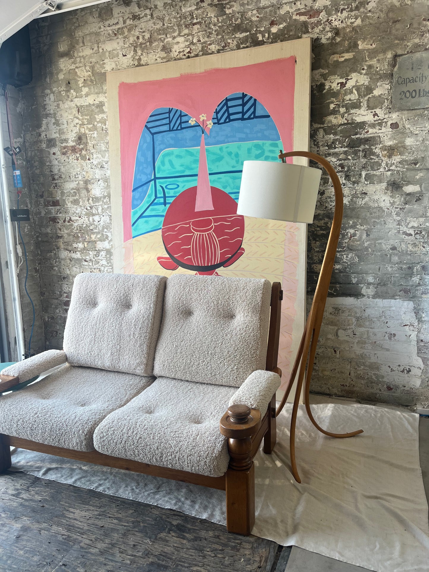 MCM Boucle Love Seat