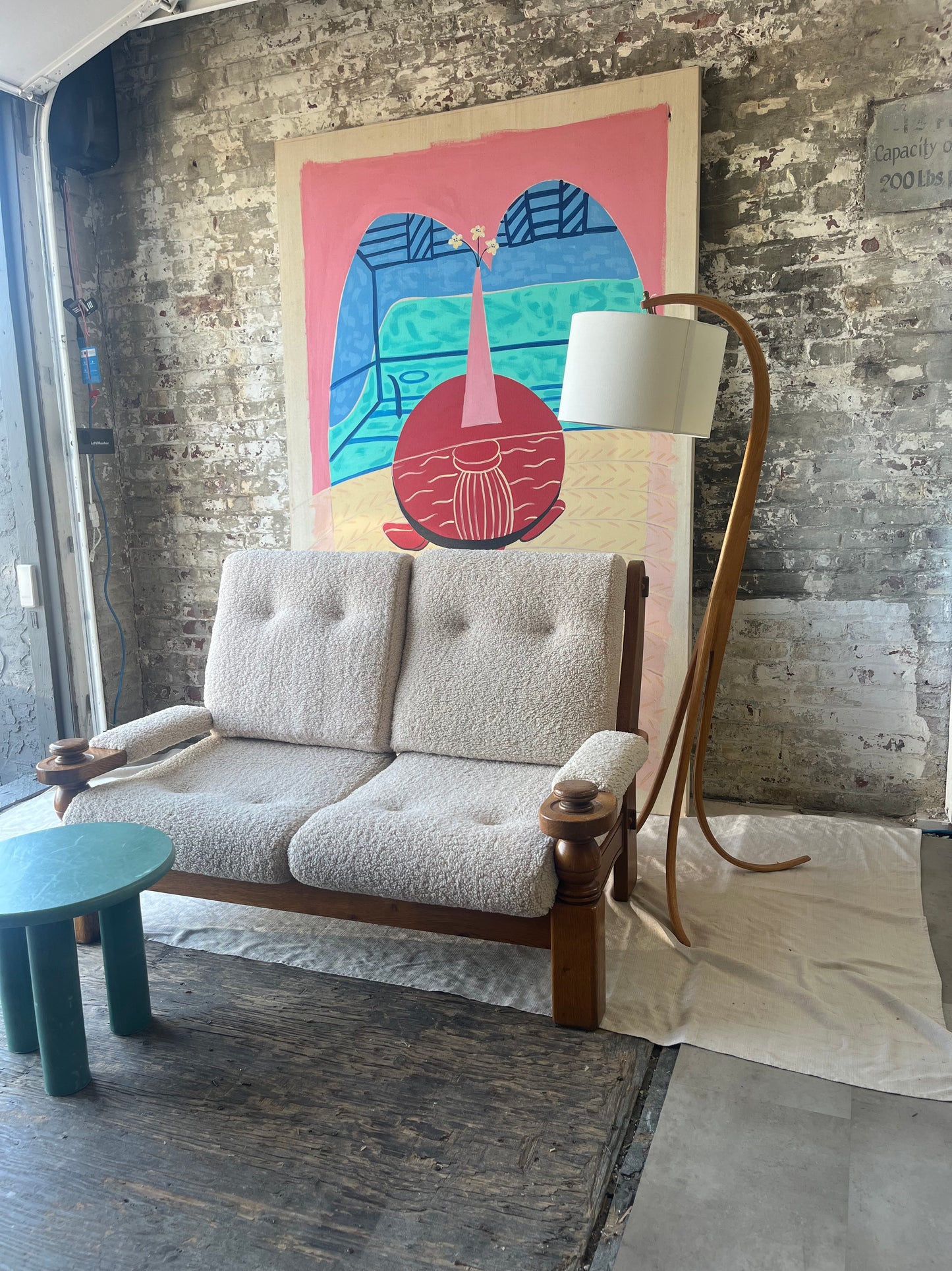 MCM Boucle Love Seat