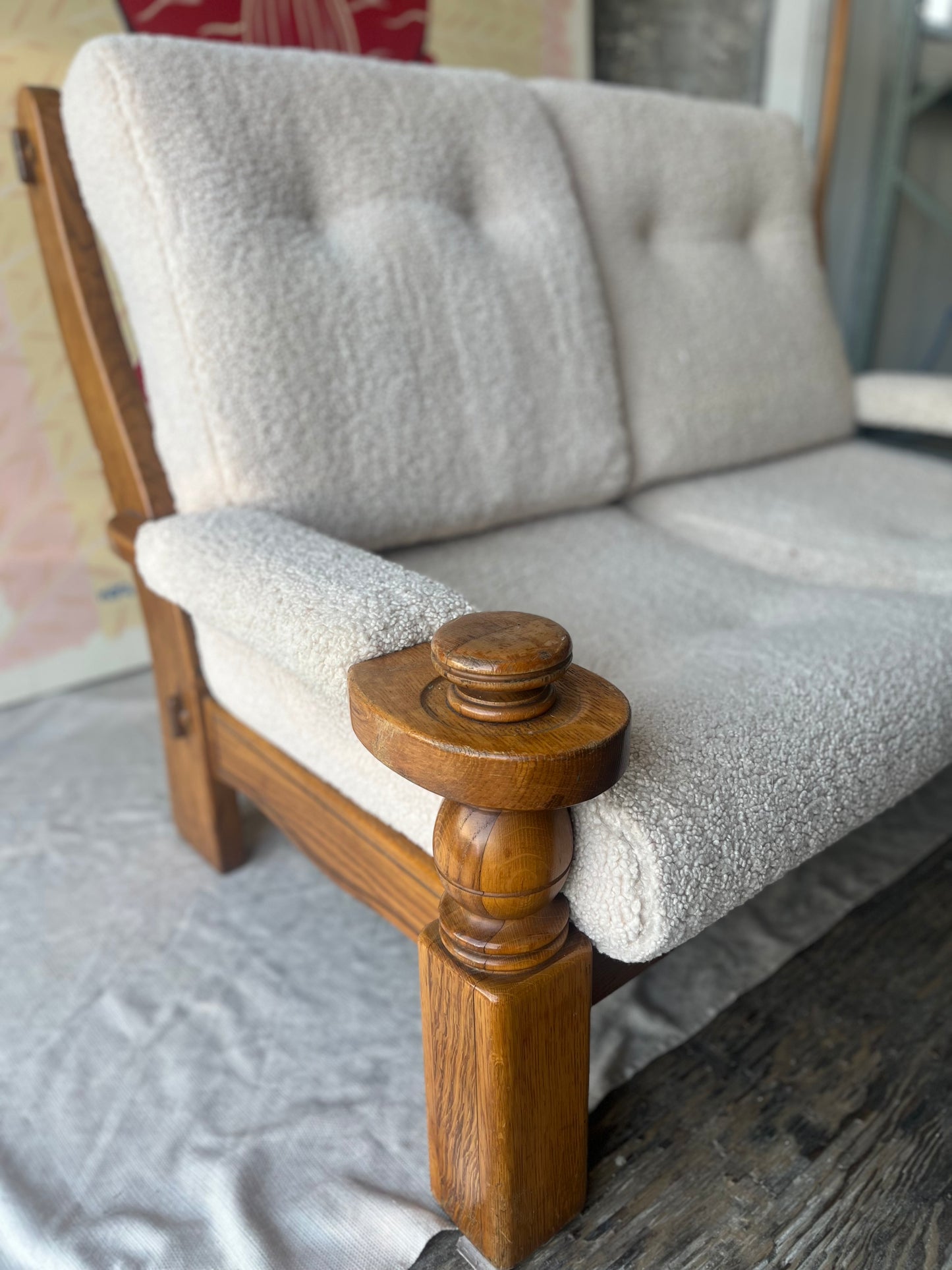 MCM Boucle Love Seat