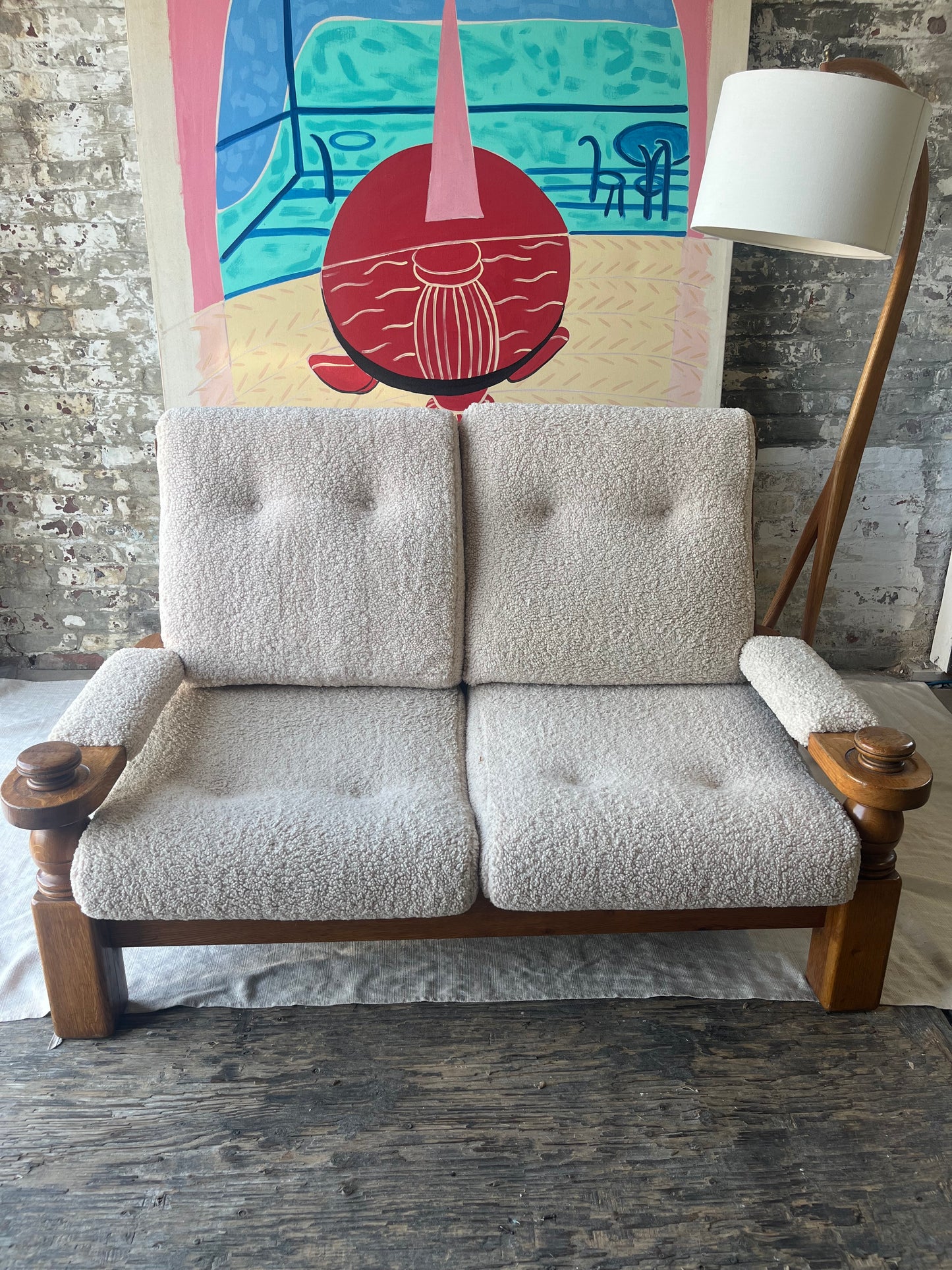 MCM Boucle Love Seat