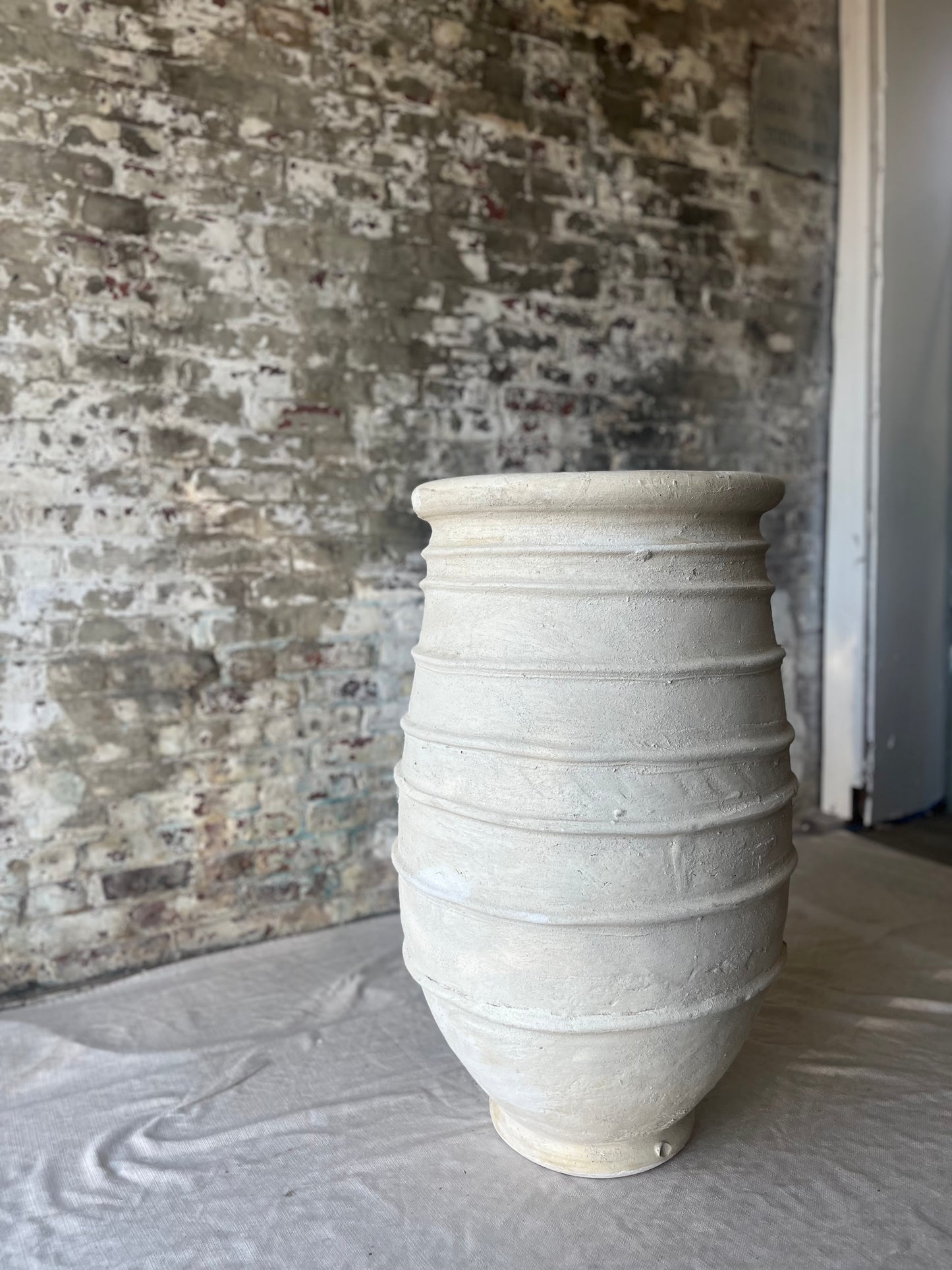 Tamegrout Oversized Textured Ceramic Floor Vessel