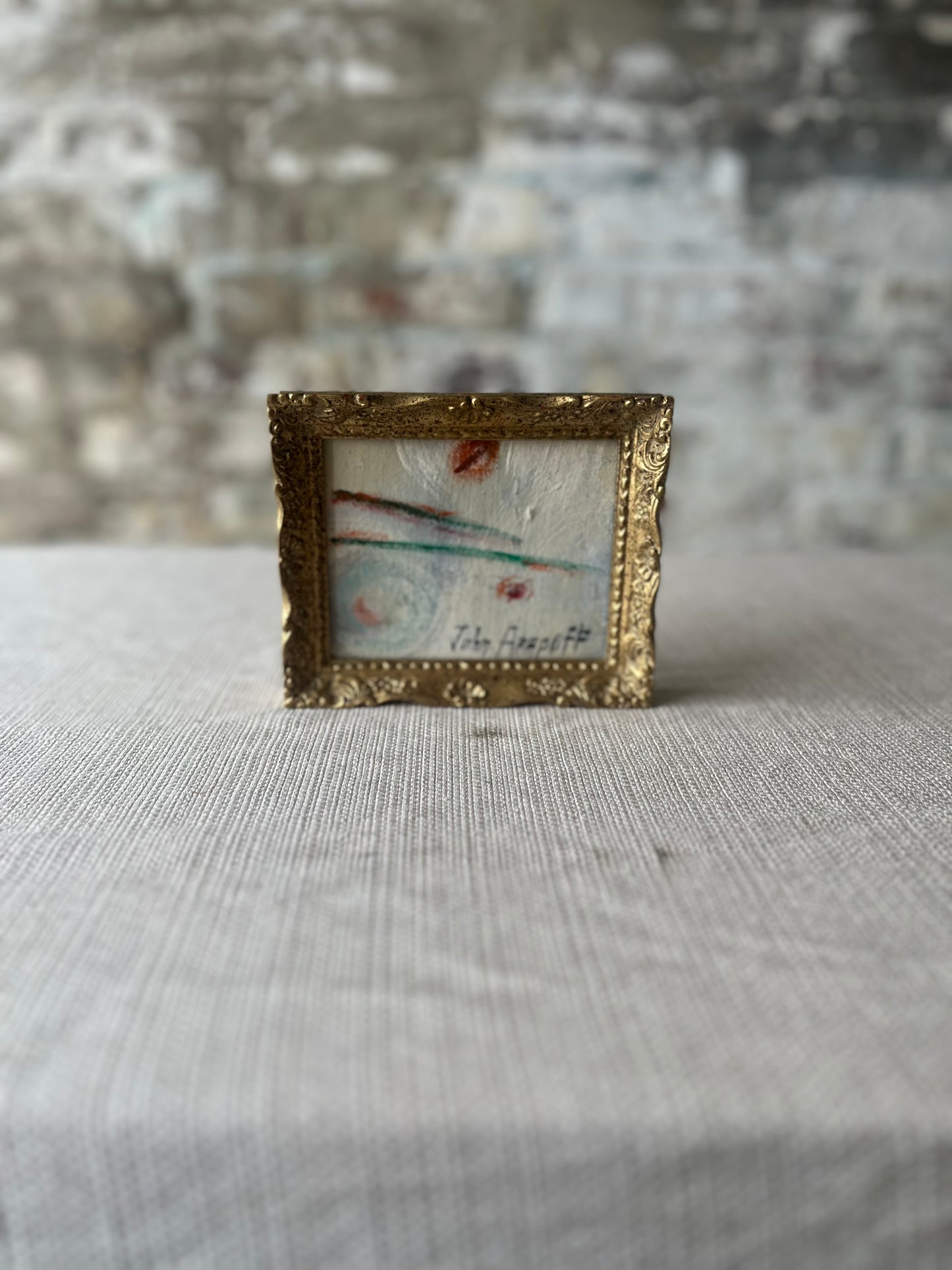 Small Abstract in Gold Frame