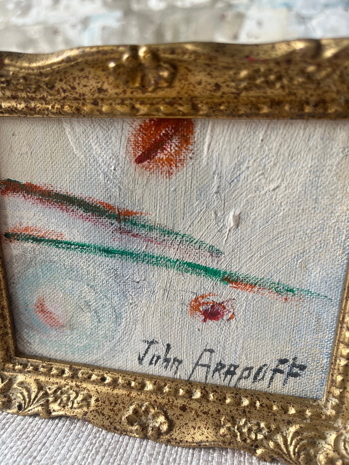 Small Abstract in Gold Frame