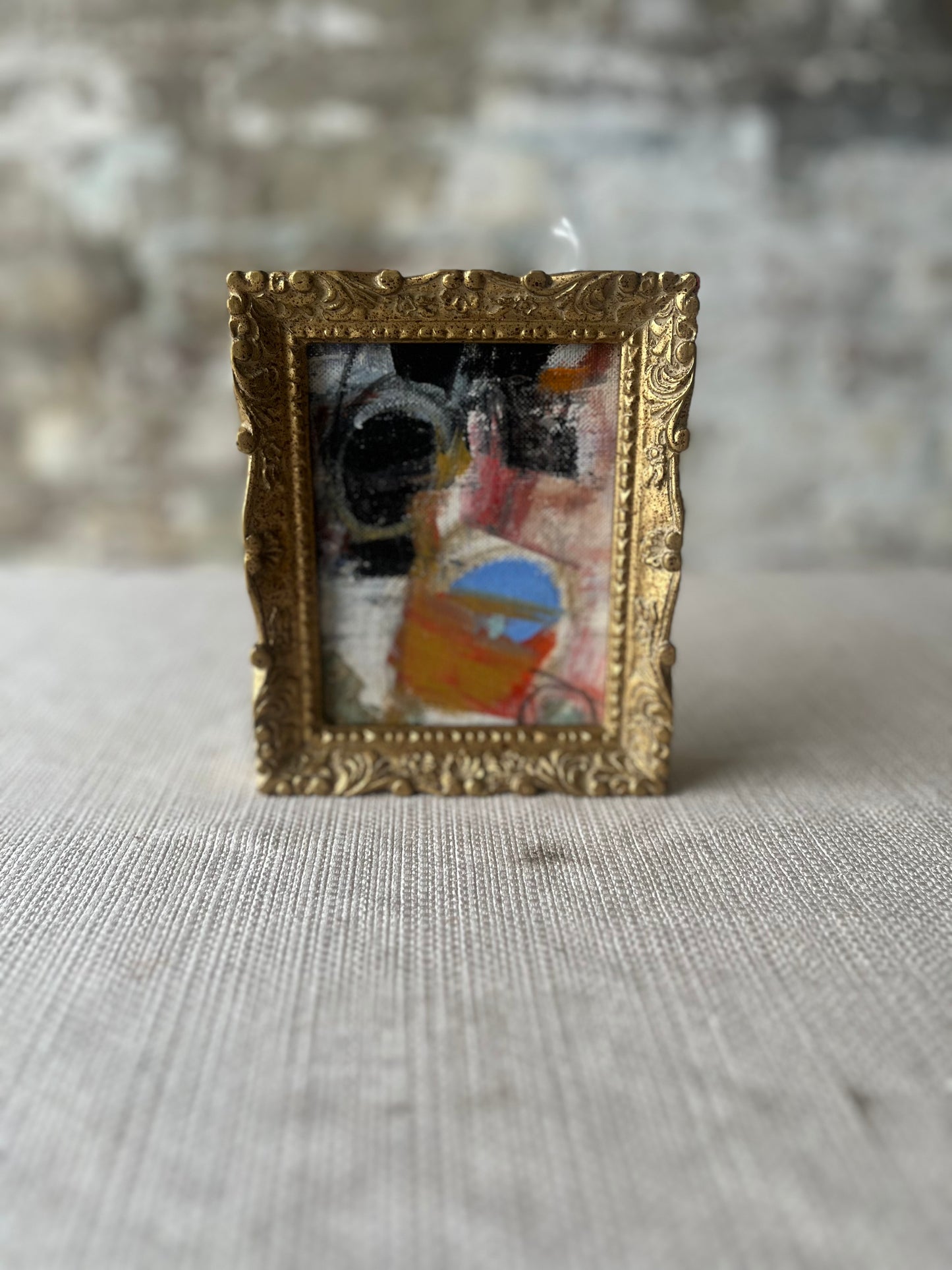 Small Abstract in Gold Frame