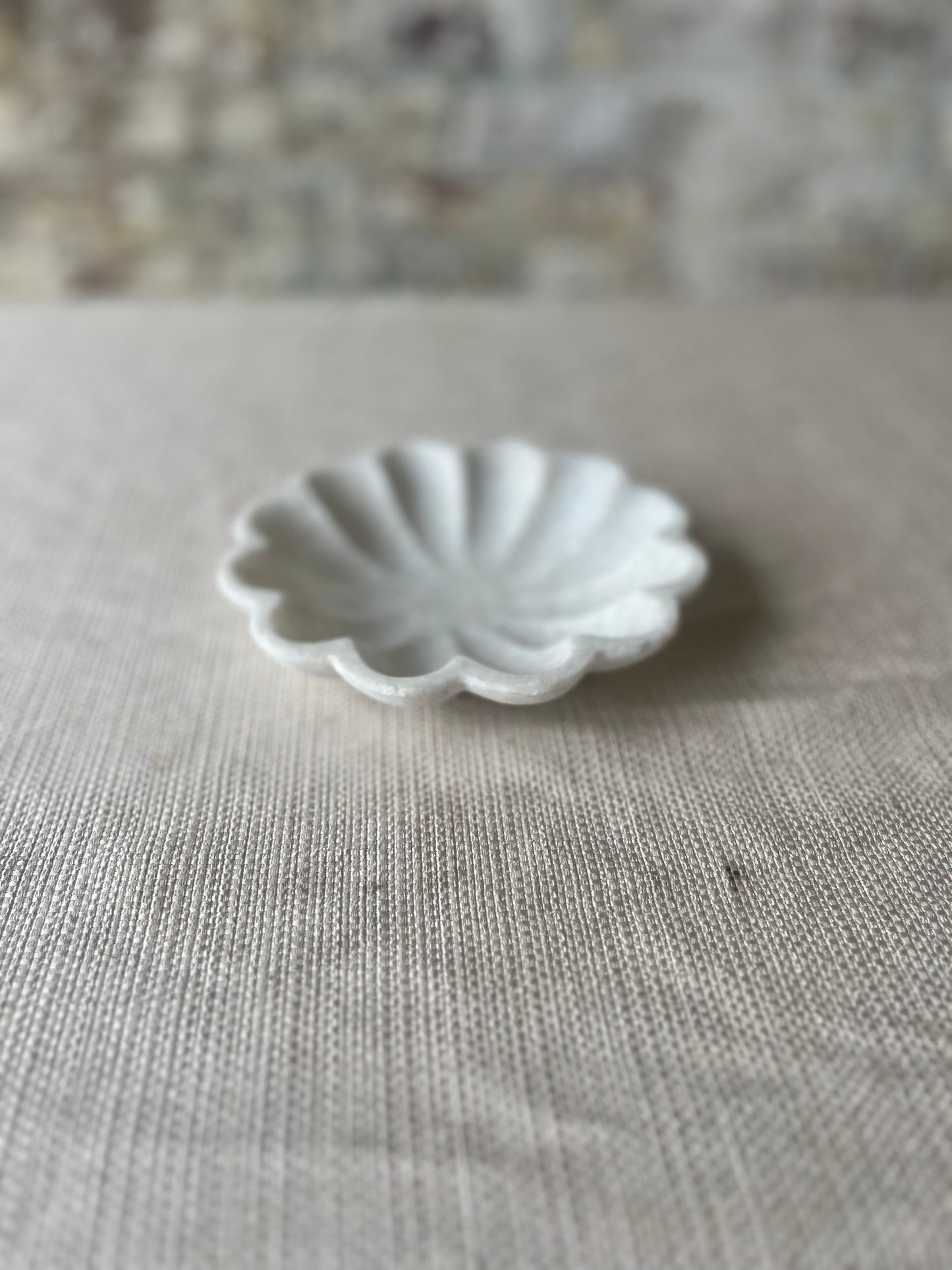 Flower Small Marble Dishes (2 available)