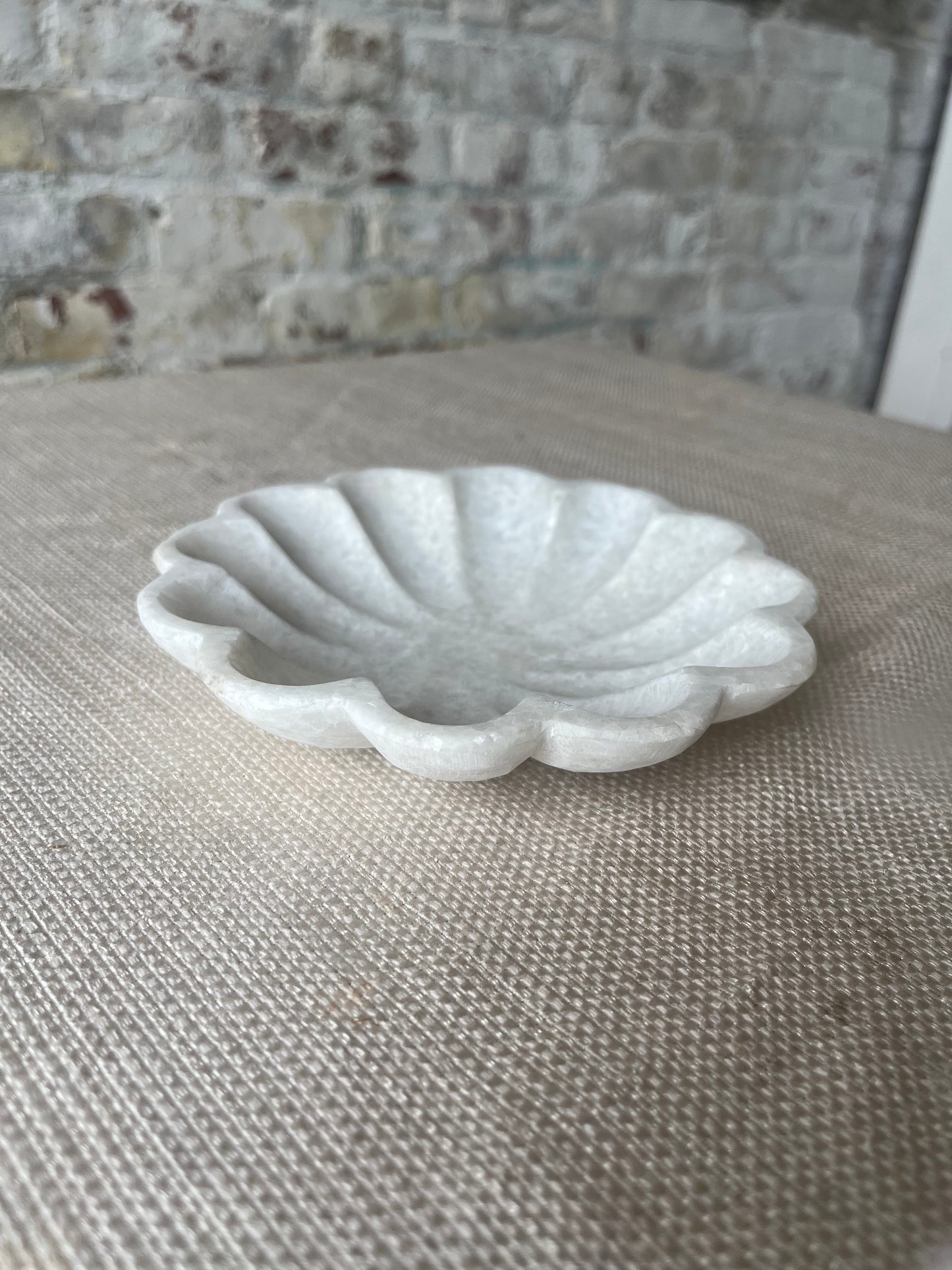 Flower Small Marble Dishes (2 available)