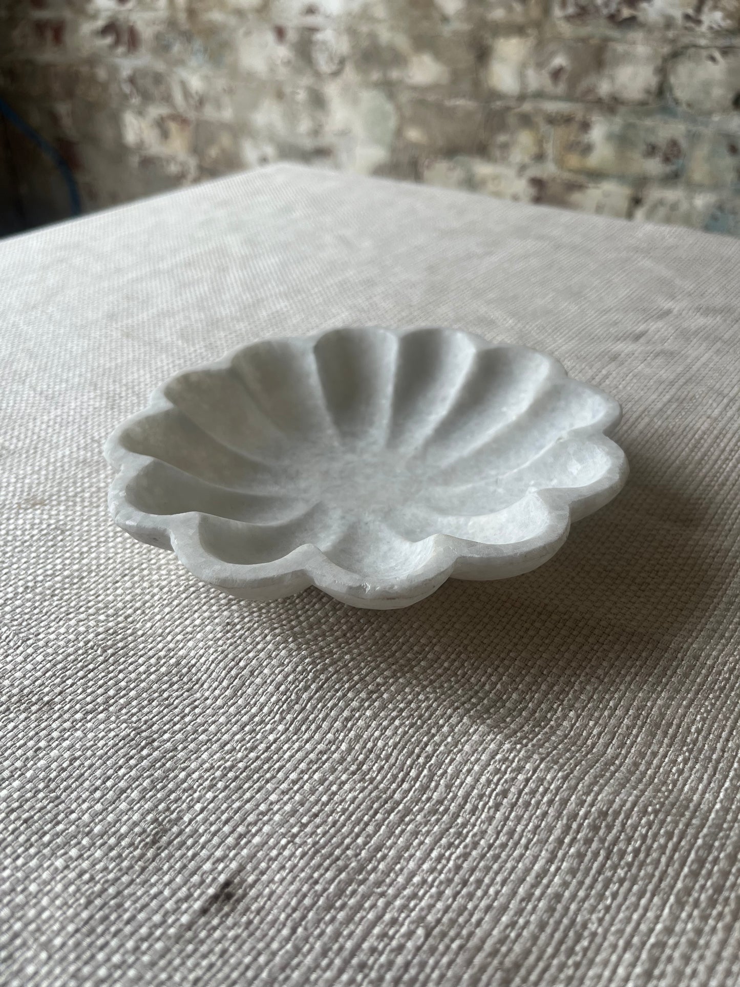 Flower Small Marble Dishes (2 available)