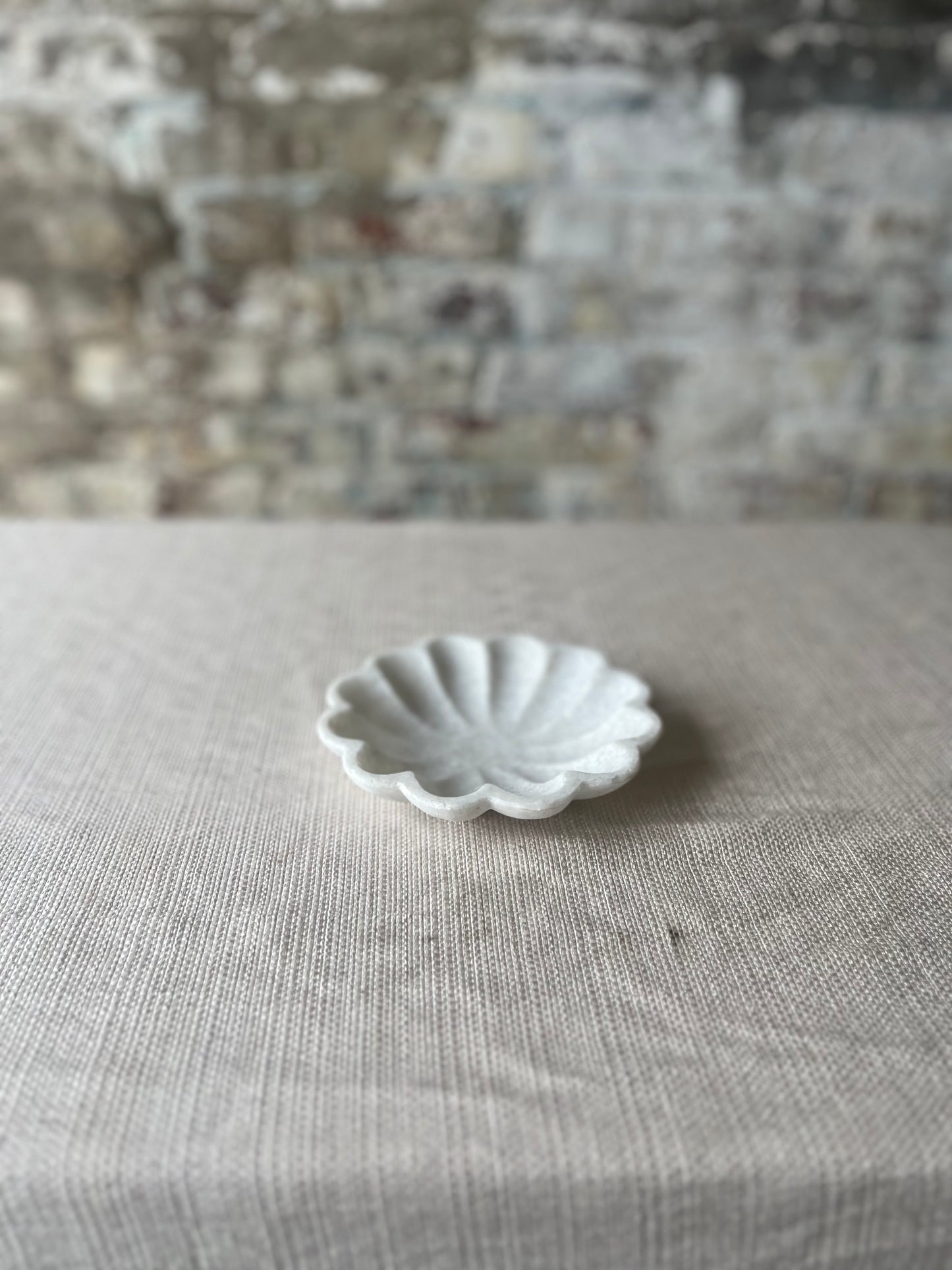 Flower Small Marble Dishes (2 available)