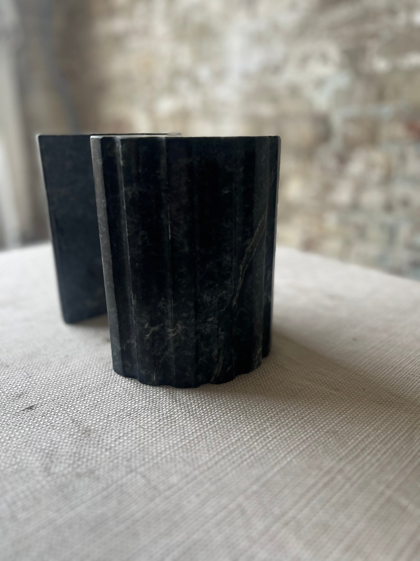 Green Marble Book Ends