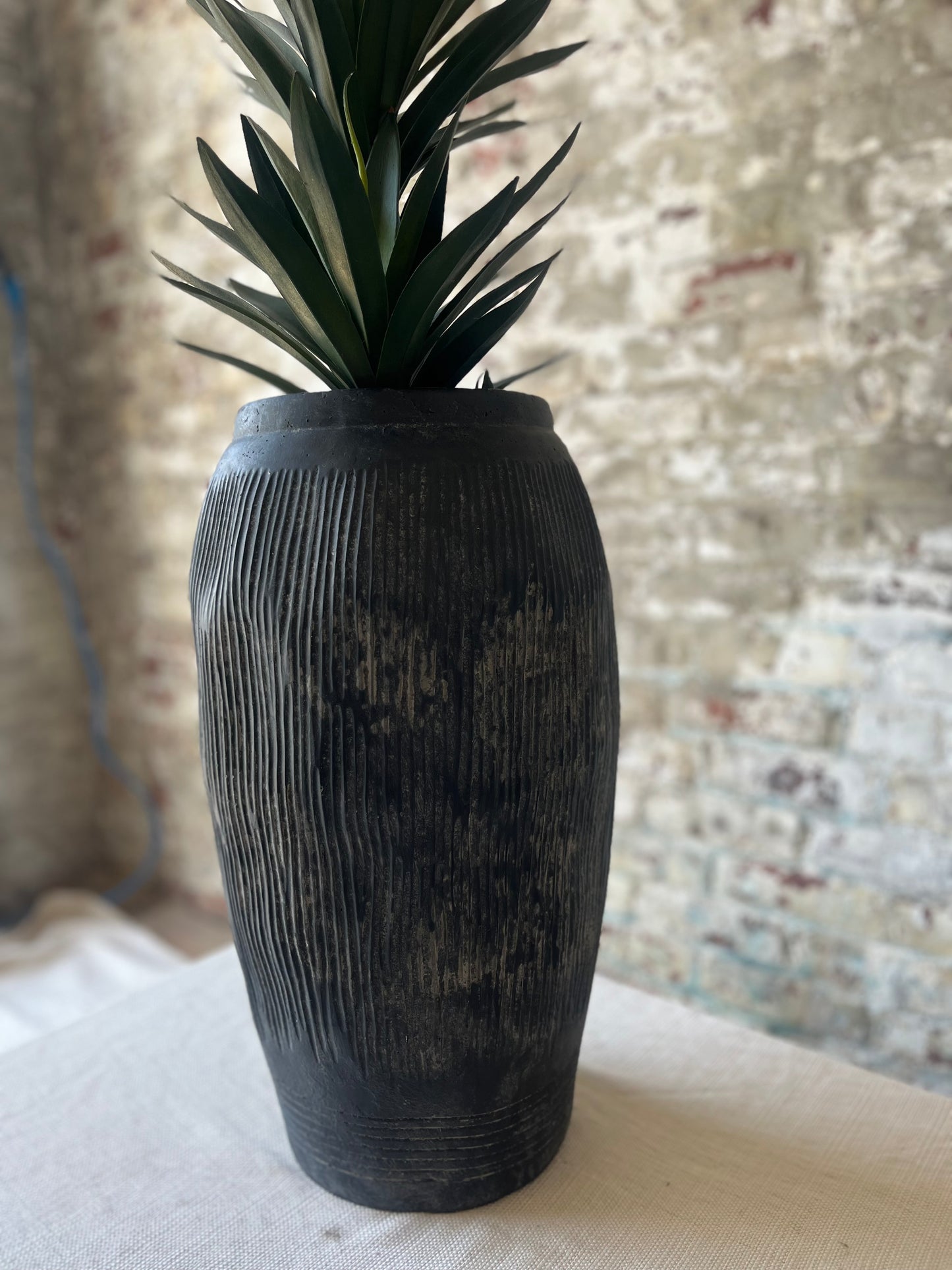 Black Large Vase
