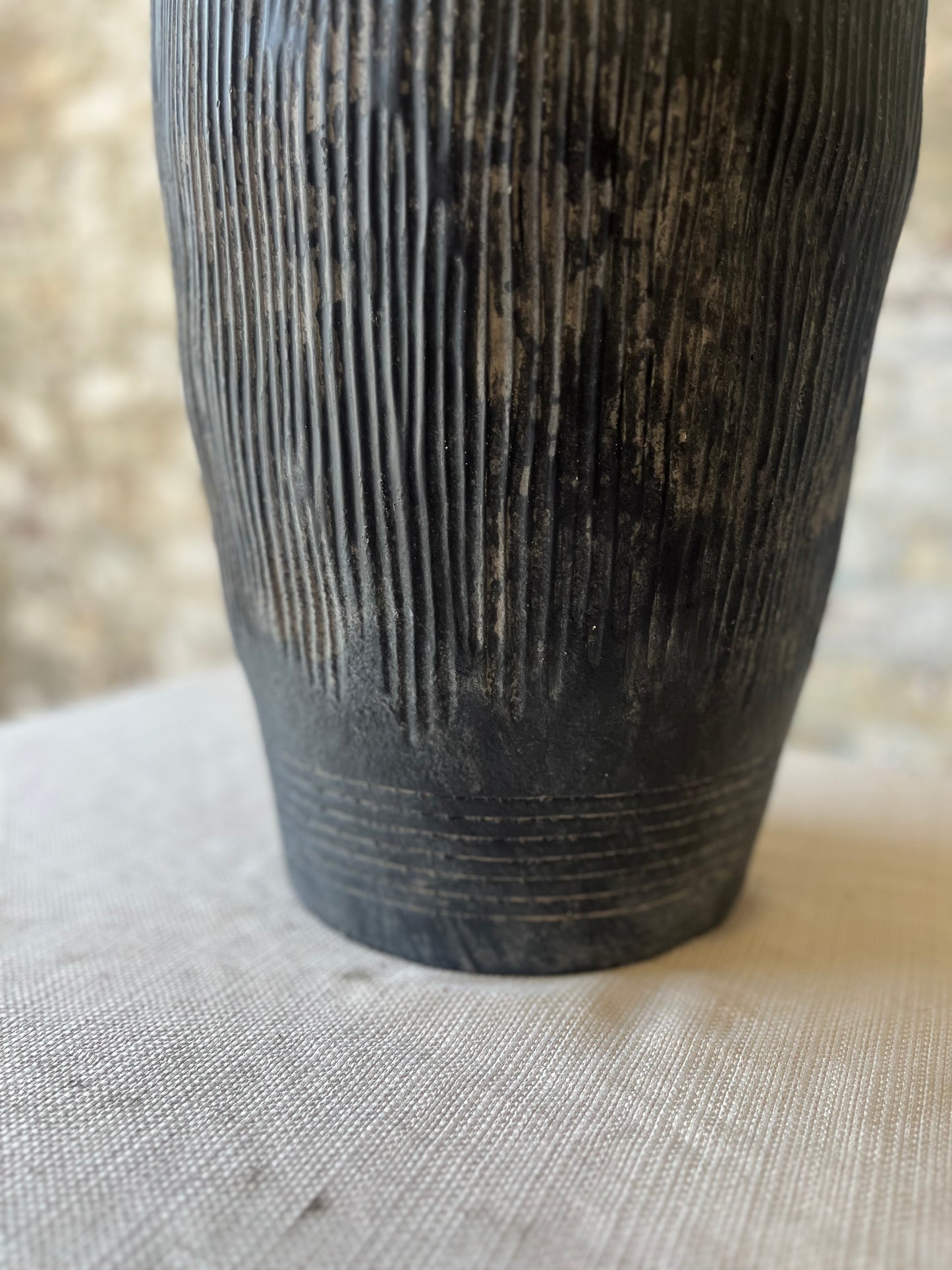 Black Large Vase