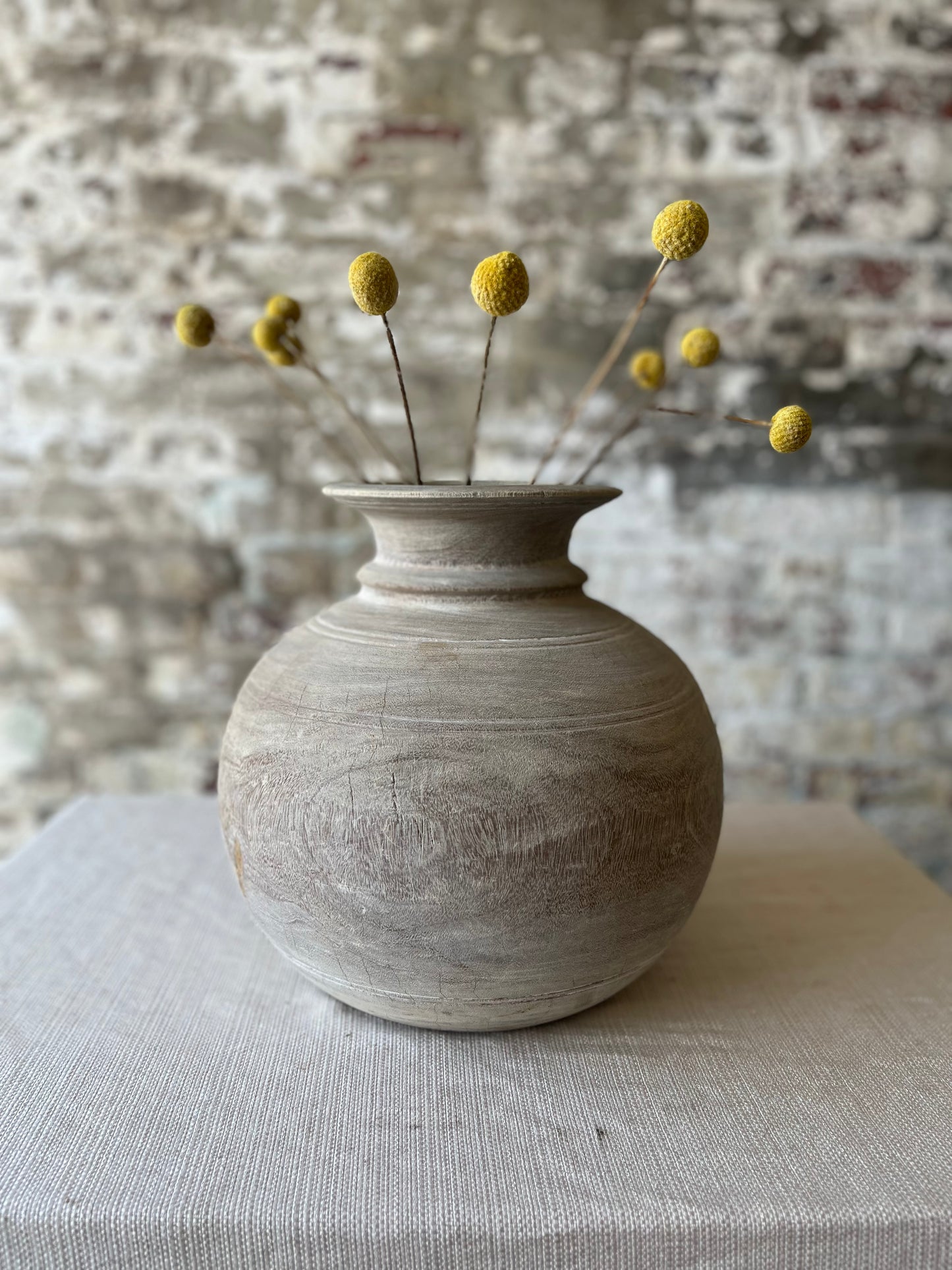 Hand-Carved Vintage Wooden Pots – Individually/Price Sold