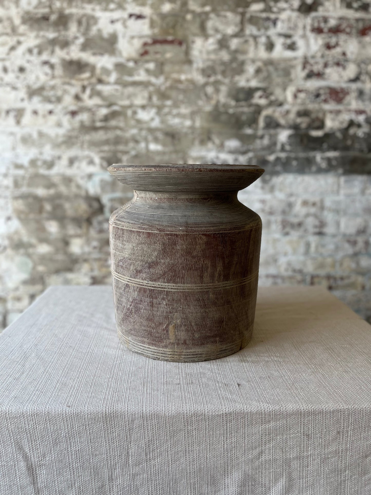 Hand-Carved Vintage Wooden Pots – Individually/Price Sold