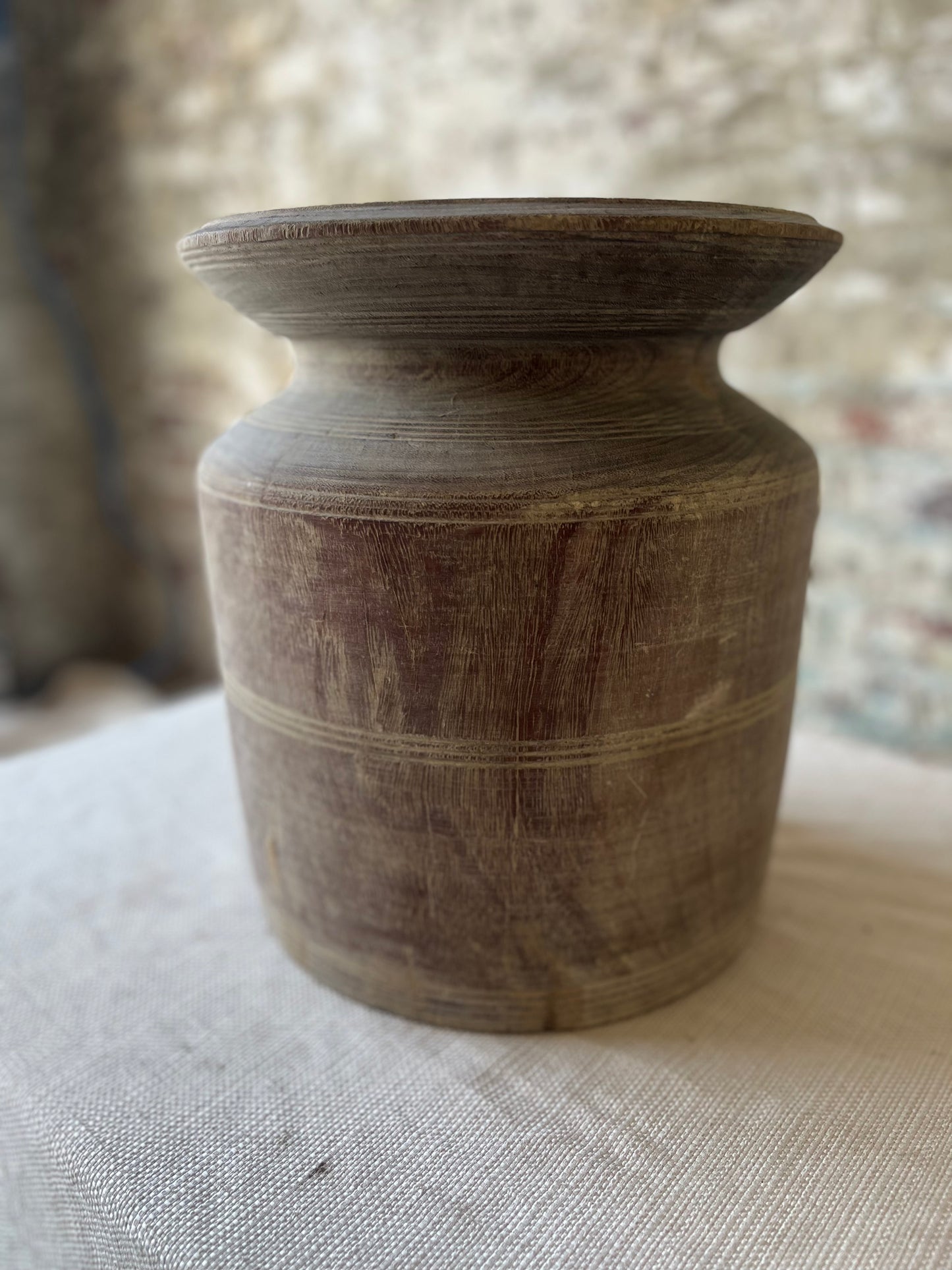 Hand-Carved Vintage Wooden Pots – Individually/Price Sold