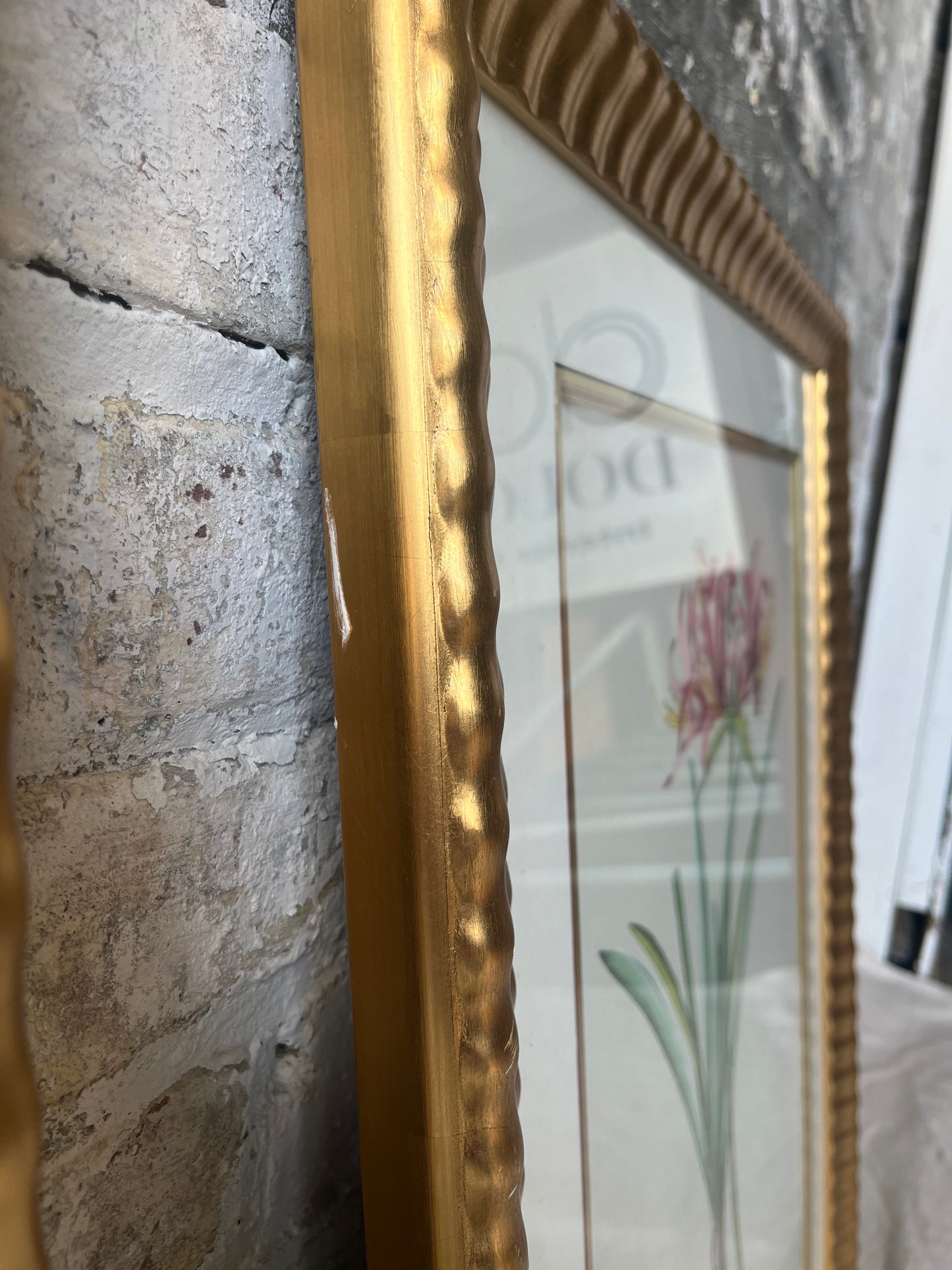 Vintage Botanical Floral Prints - Gold Framed Wall Art - Set of 2