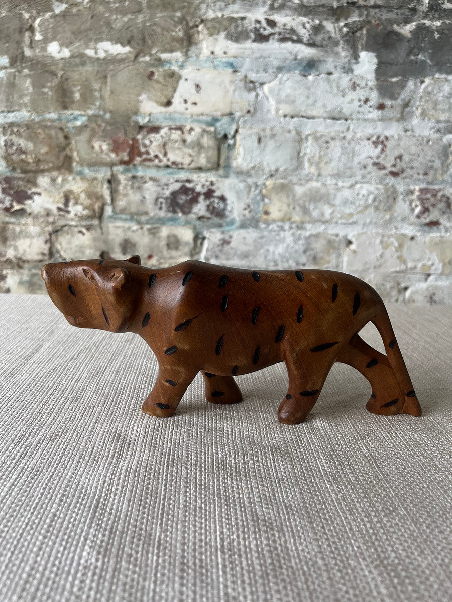 Hand-Carved Kenyan Wooden Leopard