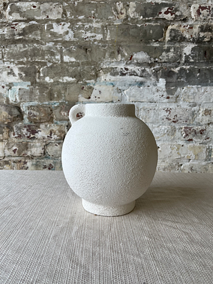 Textured White Ceramic Jug