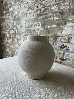 Textured White Ceramic Jug