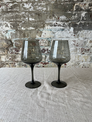 Swedish Gully Smoke Wine Glasses - Set of 2