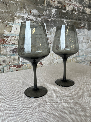 Swedish Gully Smoke Wine Glasses - Set of 2