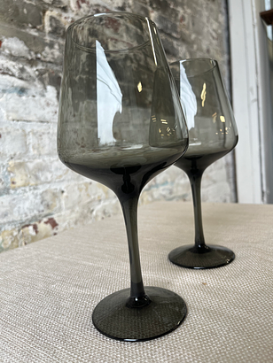 Swedish Gully Smoke Wine Glasses - Set of 2