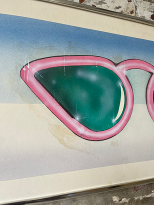 Vintage Pop Art Sunglasses Print – Framed