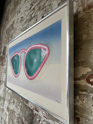 Vintage Pop Art Sunglasses Print – Framed